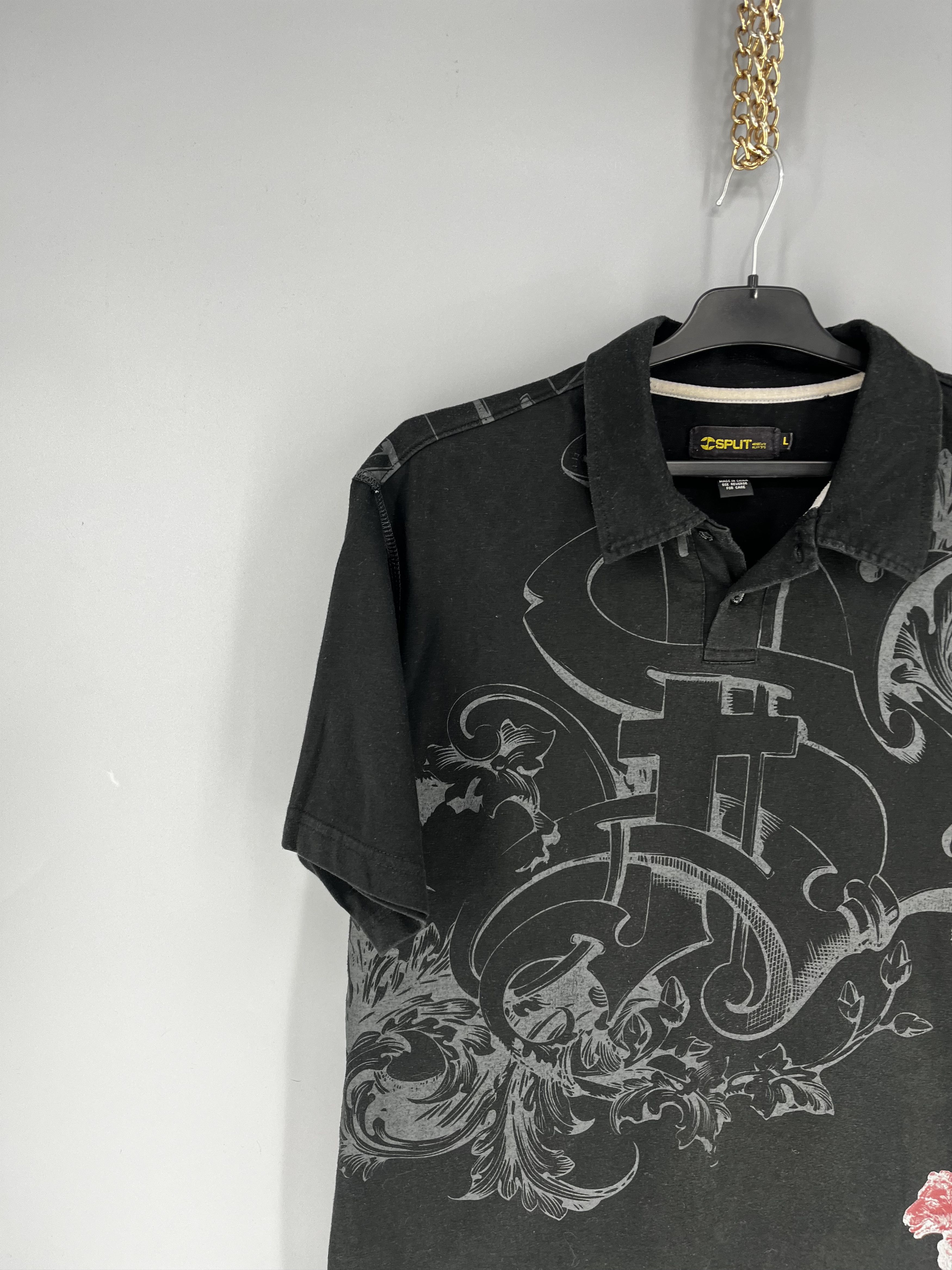Affliction Split Vintage Affliction Style Y2K Goth Emo Style Skategang Size US L / EU 52-54 / 3 - 4 Thumbnail