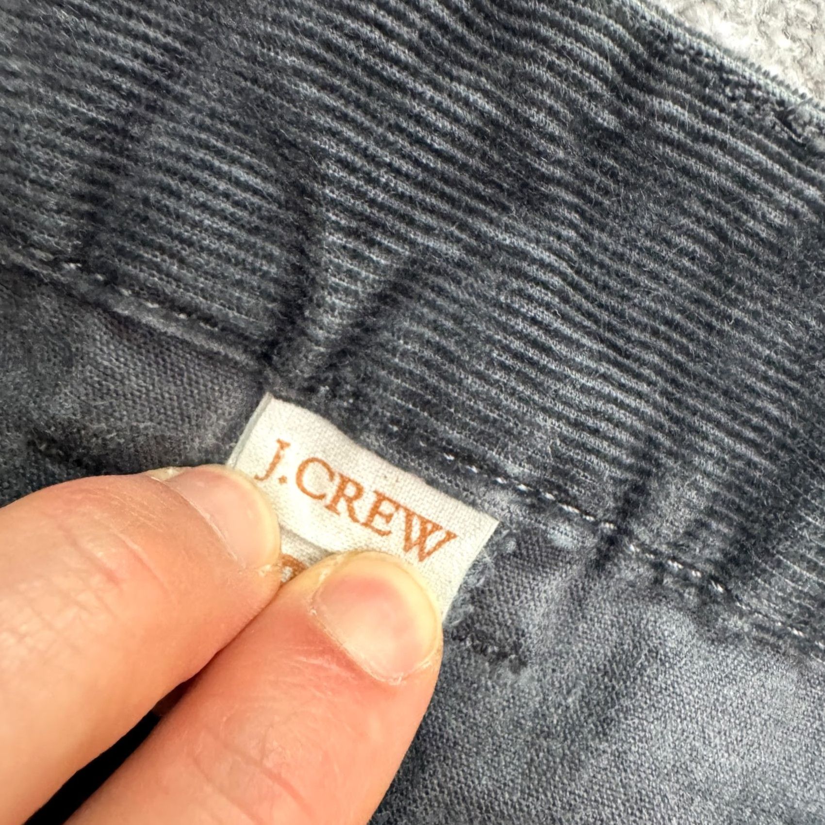 J.Crew J.Crew Favorite Fit Corduroy Pants Womens 8 Short Charcoal Gray Mid Rise Stretch Regular Size 30" / US 8 / IT 44 - 6 Thumbnail