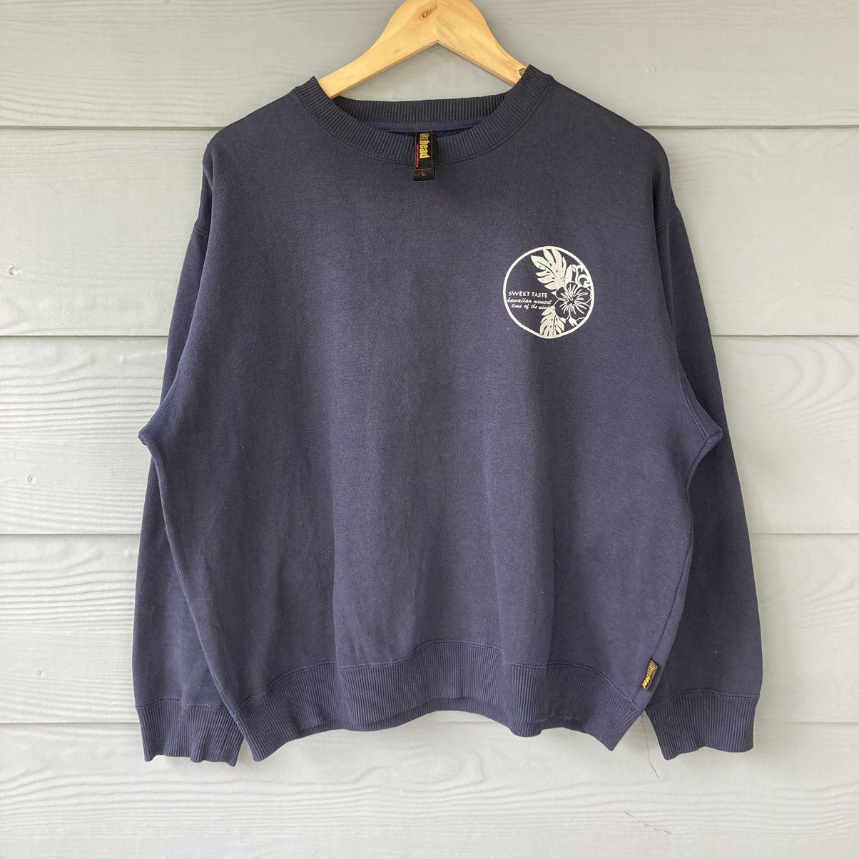 Vintage Vintage Overhead Blue Sweatshirt Size US L / EU 52-54 / 3 - 7 Thumbnail
