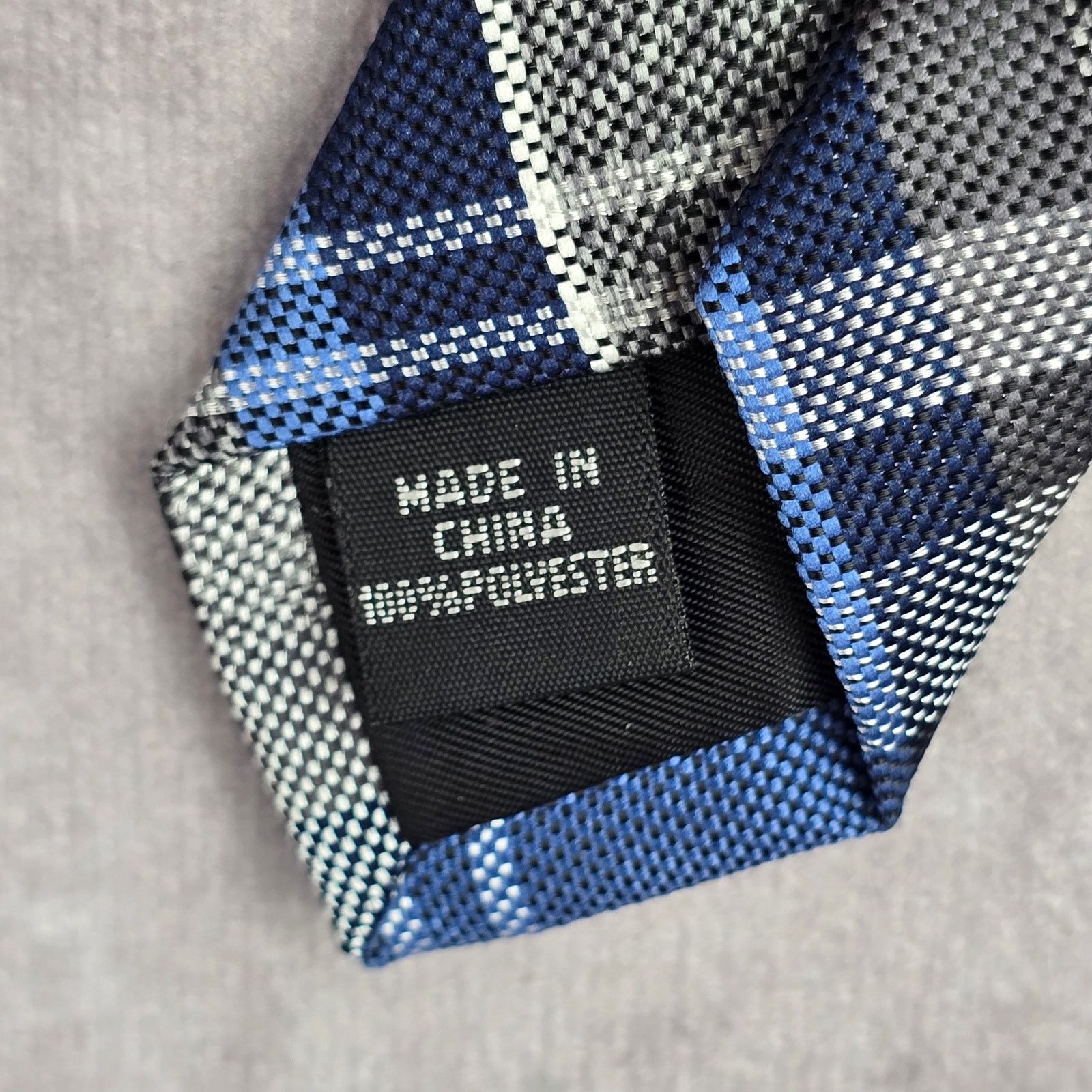 Other Bespoke Blue Plaid Tartan Stripe Executive Neck Tie Men's Size 30 - 5 Thumbnail