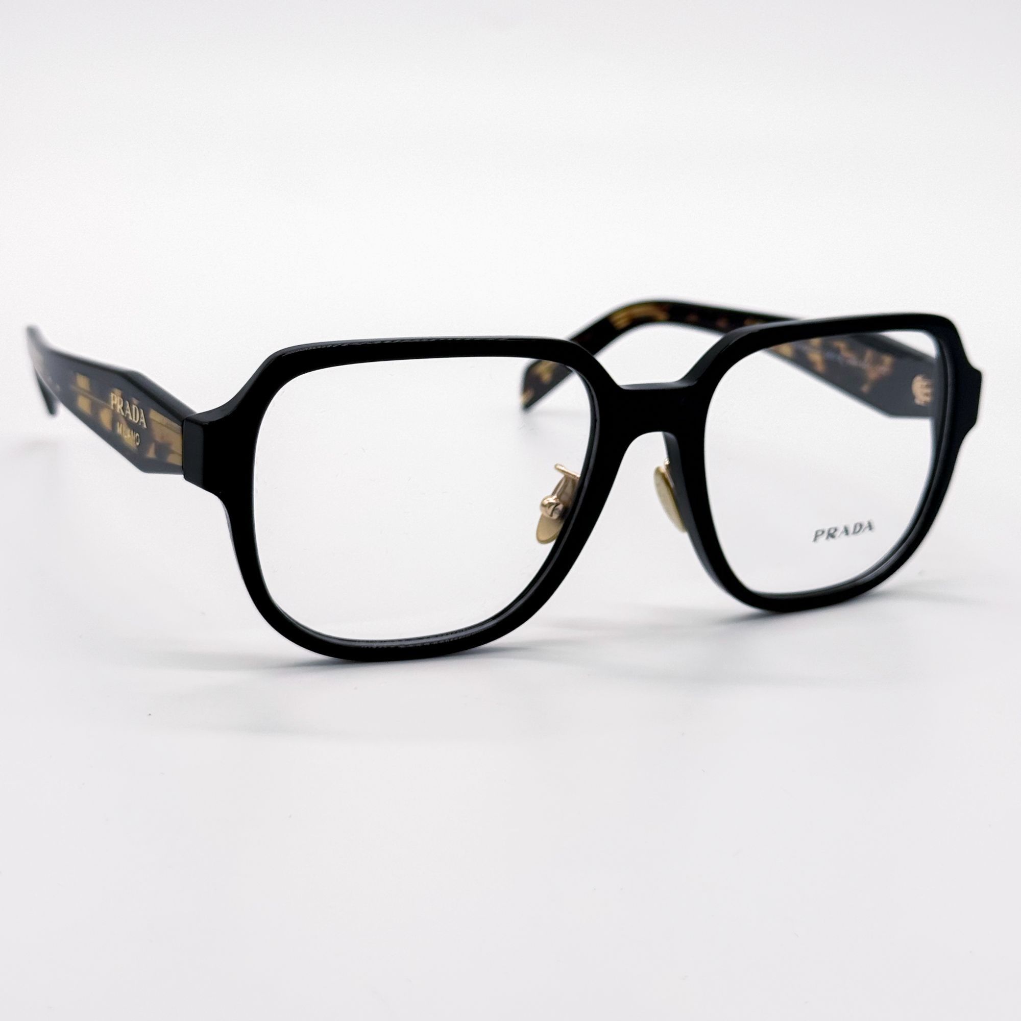 Prada NEW PRADA PRB07VD 3891O1 EYEGLASSES WOMEN BLACK/HAVANA EYEWE Size ONE SIZE - 4 Thumbnail