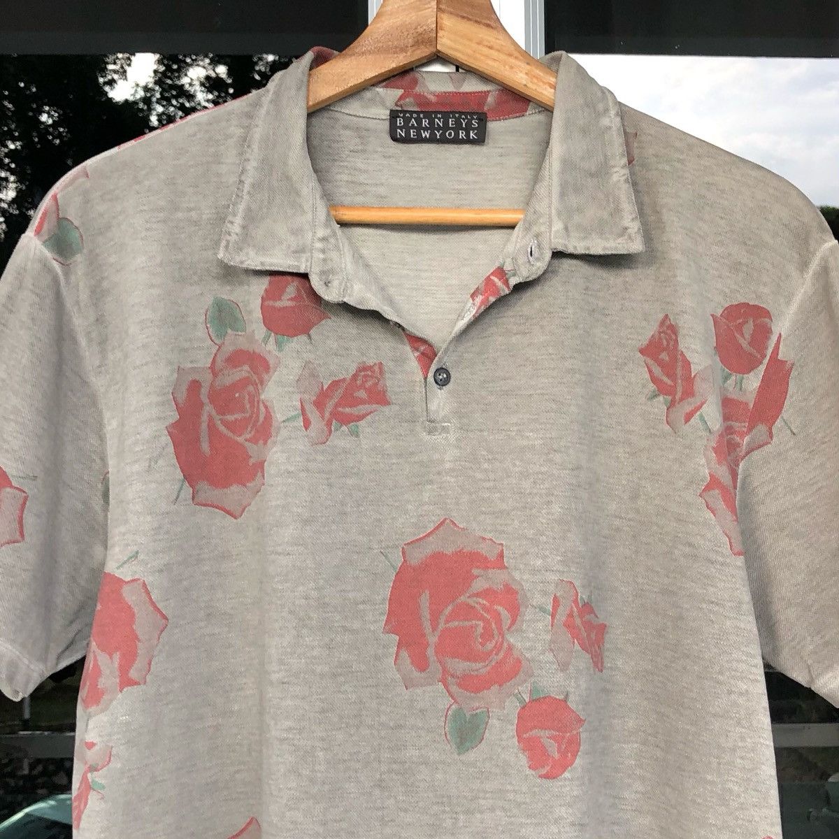 Barneys New York BARNEY'S NEW YORK FLORAL PRINTED MEN POLO TEE Size US M / EU 48-50 / 2 - 3 Thumbnail