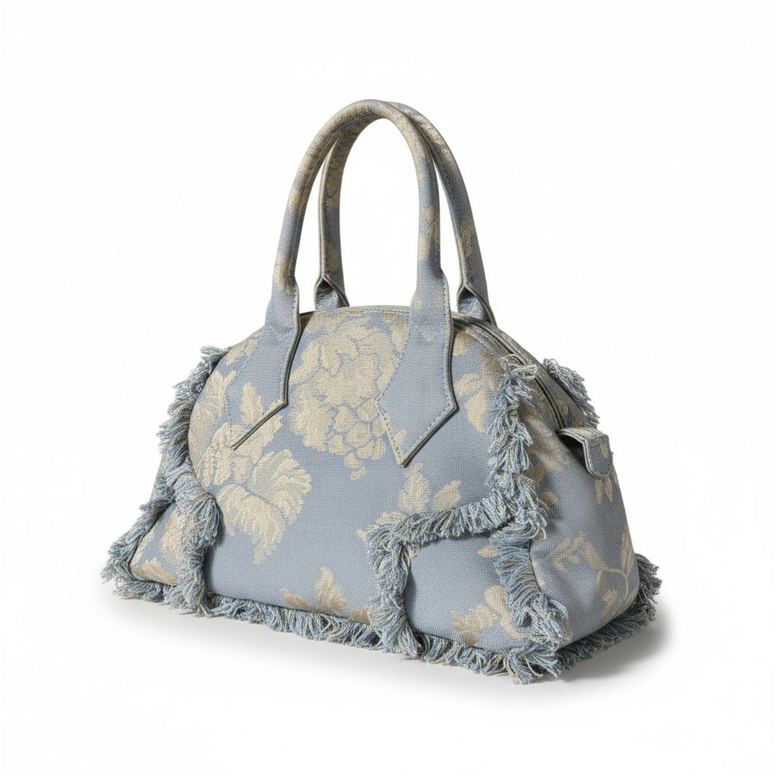 Vivienne Westwood Vivienne Westwood - Fringe Denim Shoulder Bag Blue Size ONE SIZE - 1 Thumbnail