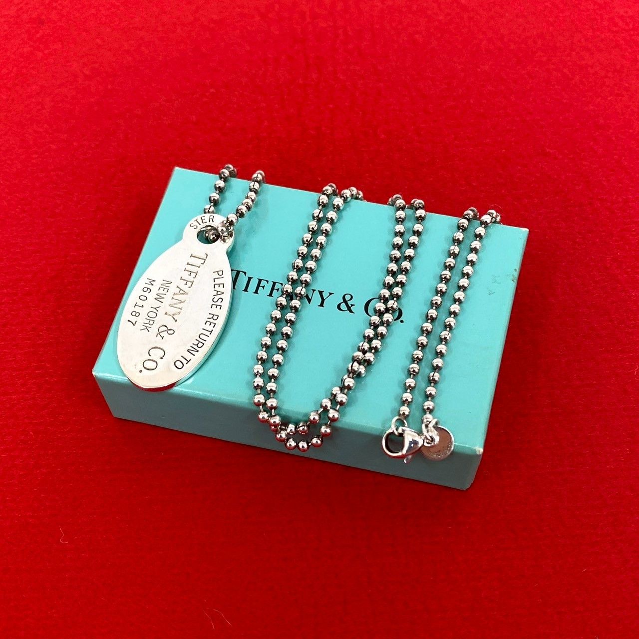 Tiffany & Co. Tiffany & Co. Return to Tiffany Silver 925 Necklace Metal Necklace DUTY FREE for USA