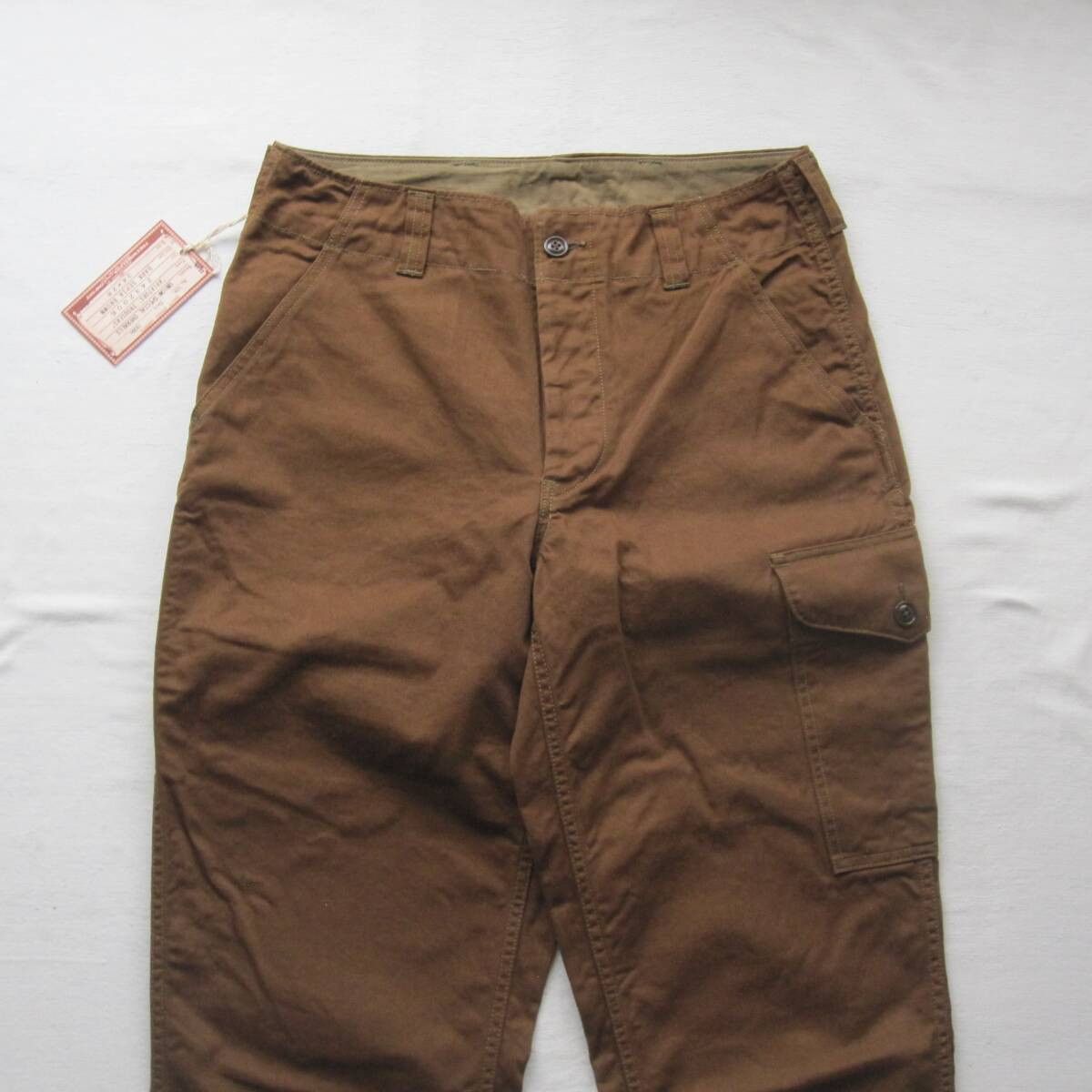 Freewheelers “AVIATOR’S TROUSERS” 34 SEPEA BROWN Size US 34 / EU 50 - 5 Thumbnail