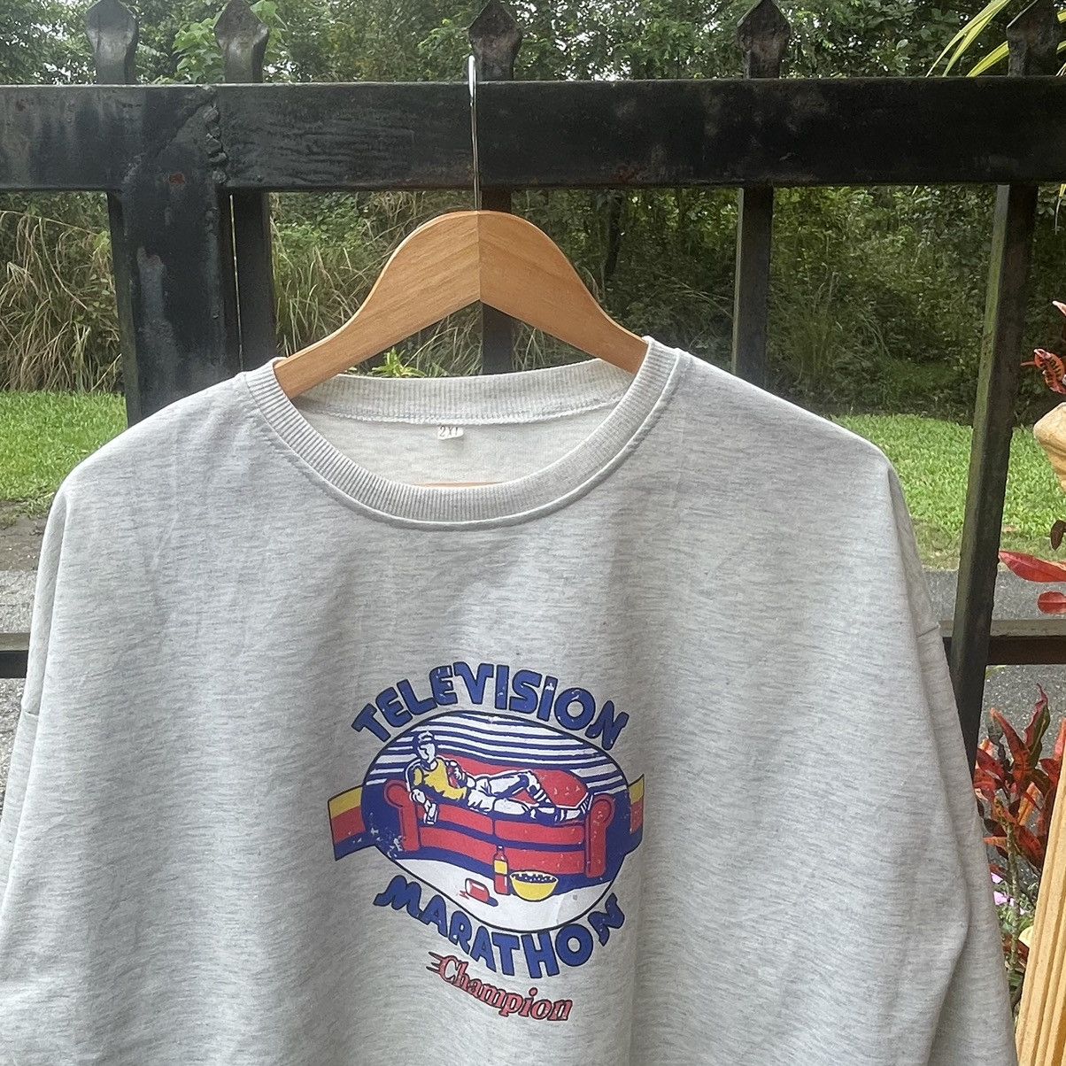 Japanese Brand × Vintage 🔥🇯🇵Vintage Television Champion Marathon Sweatshirts Size US L / EU 52-54 / 3 - 4 Thumbnail