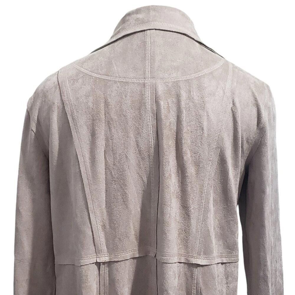 Designer CT1934 Ethyl Tan Faux Suede Jacket S Size S / US 4 / IT 40 - 6 Thumbnail