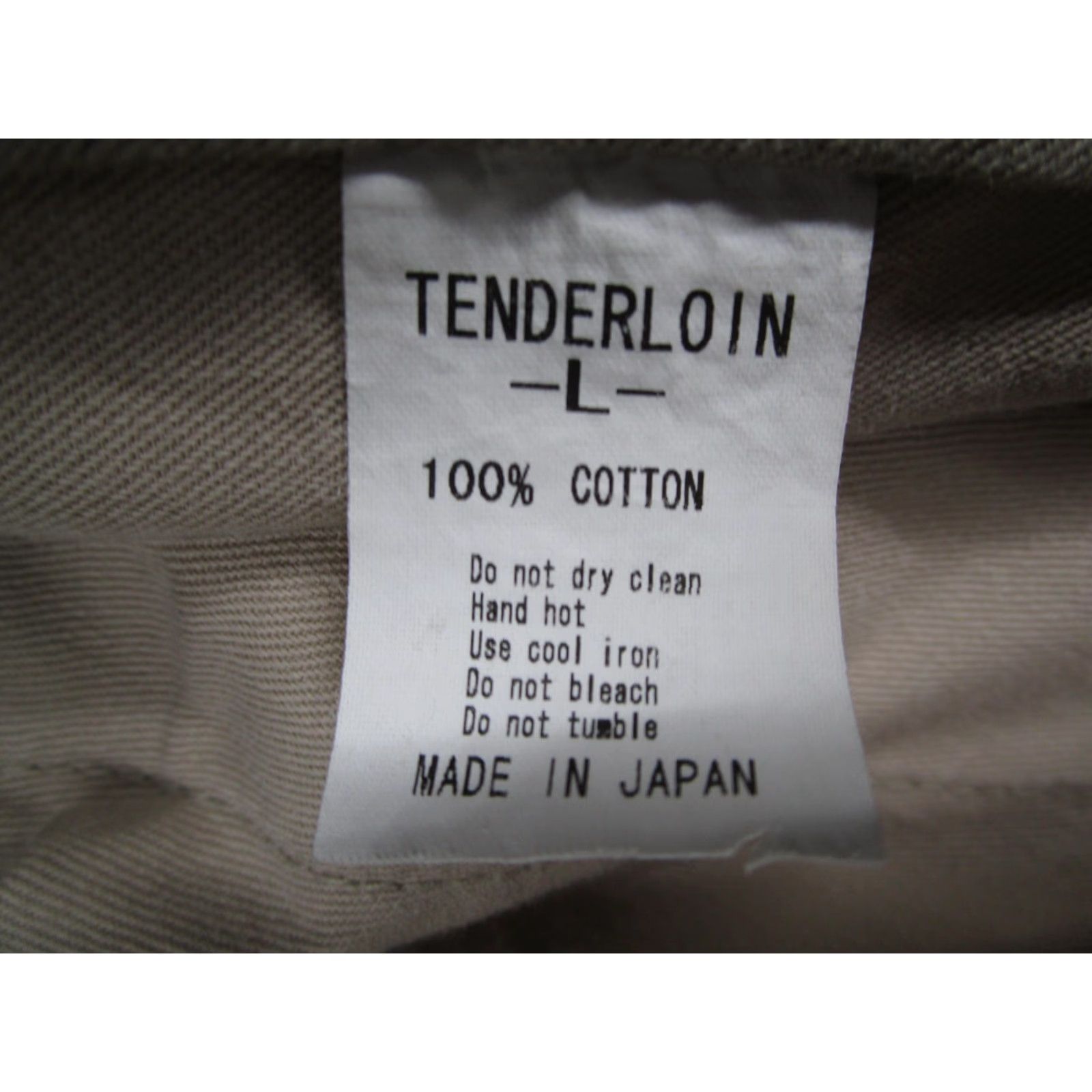 Tenderloin VINTAGE Tenderloin Cargo Pants Men's Large Khaki 100% Cotton Made in Japan 90s Army Workwear Cargo Pocket Straight Leg Size L Mens Size US 33 - 4 Thumbnail