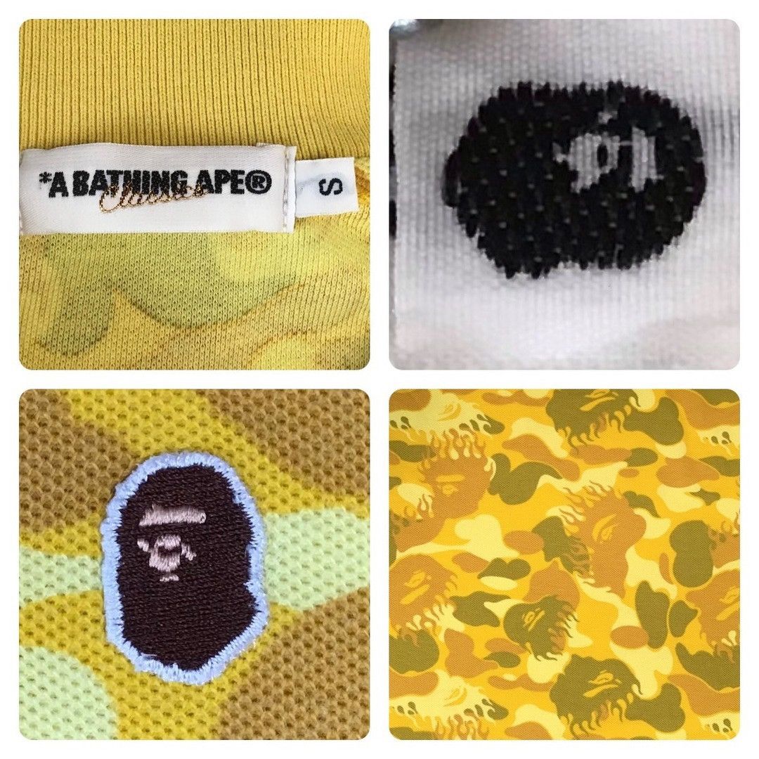 Bape × Nigo BAPE Yellow Fire camo polo shirt a bathing ape flame NIGO Size US S / EU 44-46 / 1 - 5 Thumbnail