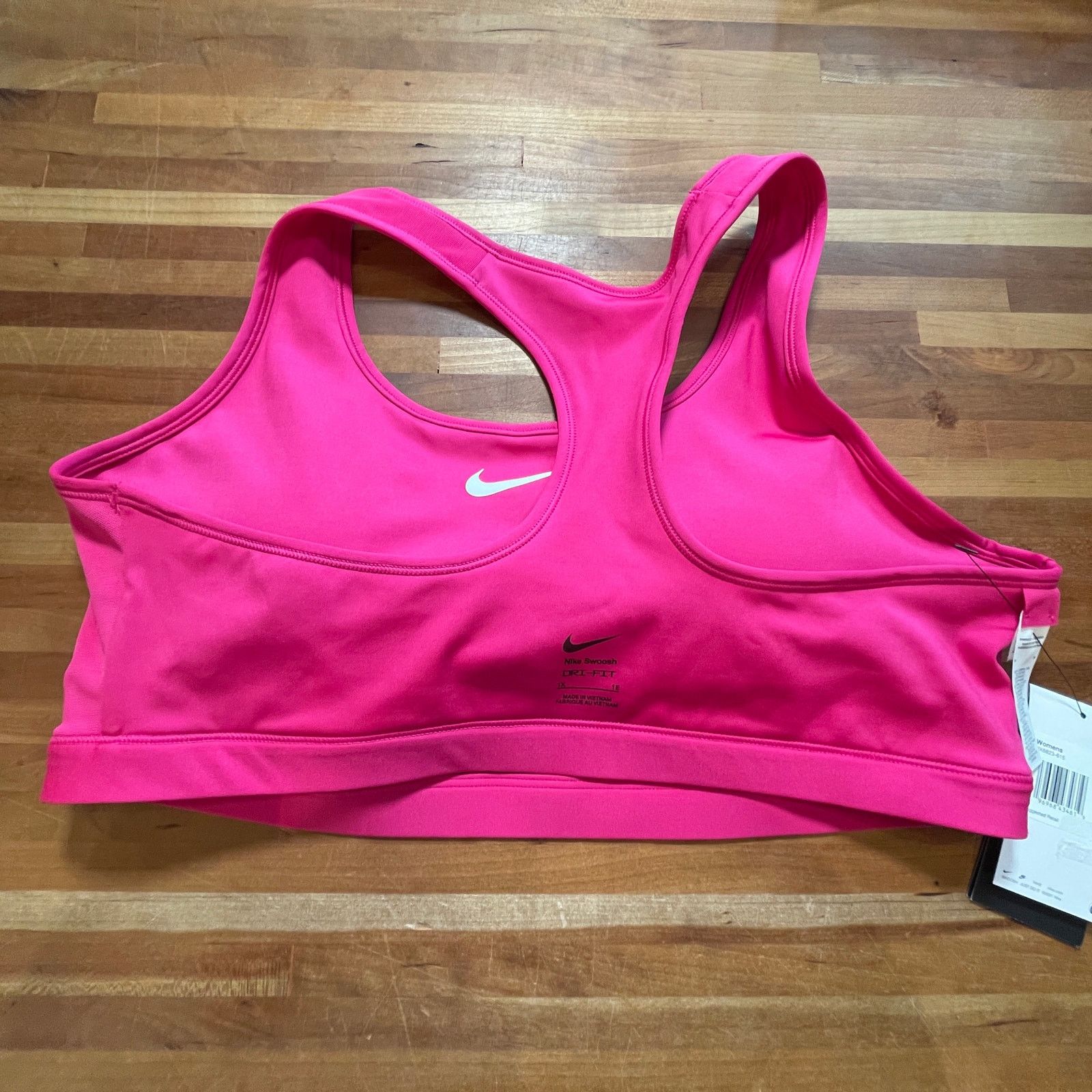 Nike Nike Women's Swoosh Medium Sports Bra hot pink 1X Size ONE SIZE - 5 Thumbnail