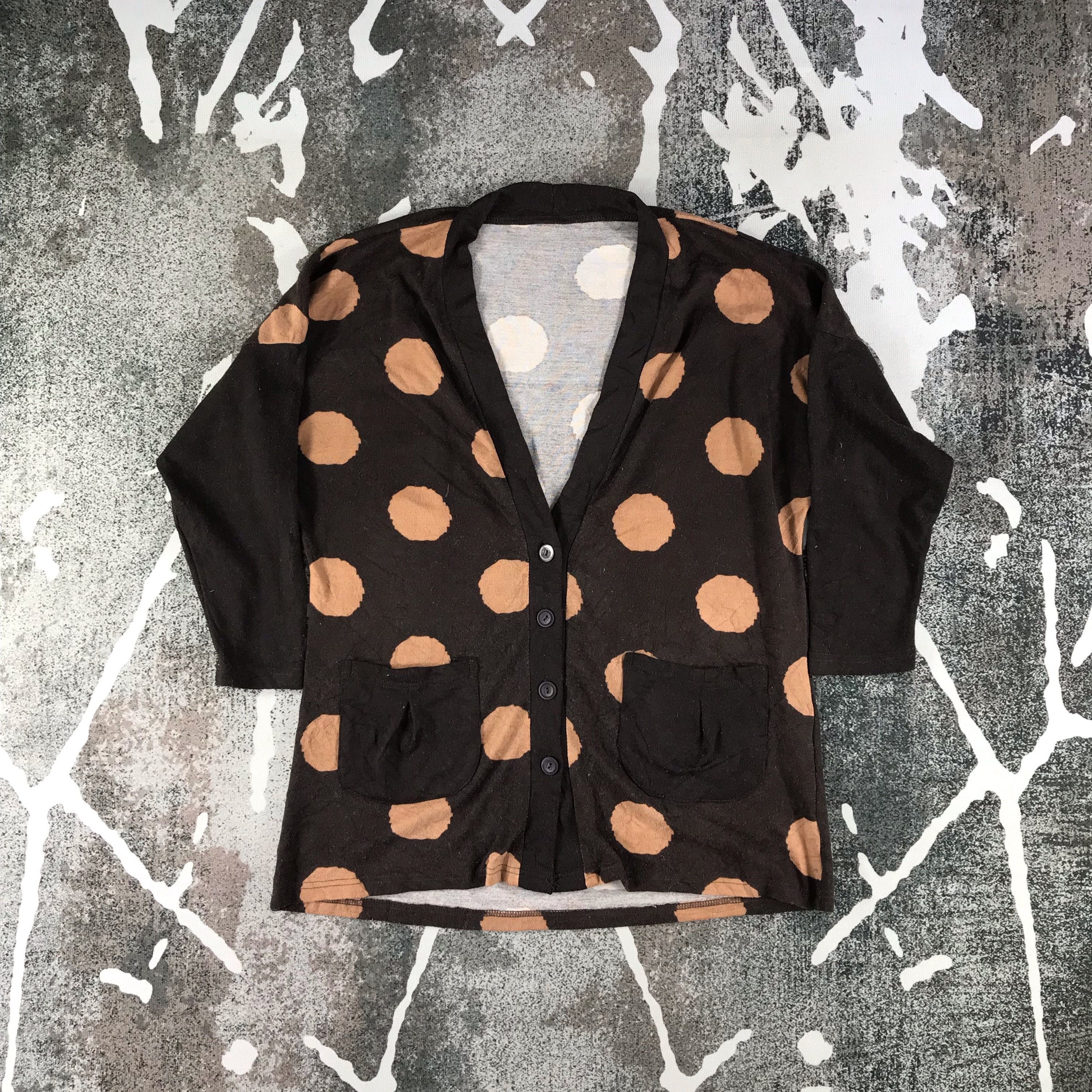 Just Wave Polka Dot Cardigan Sweater F170