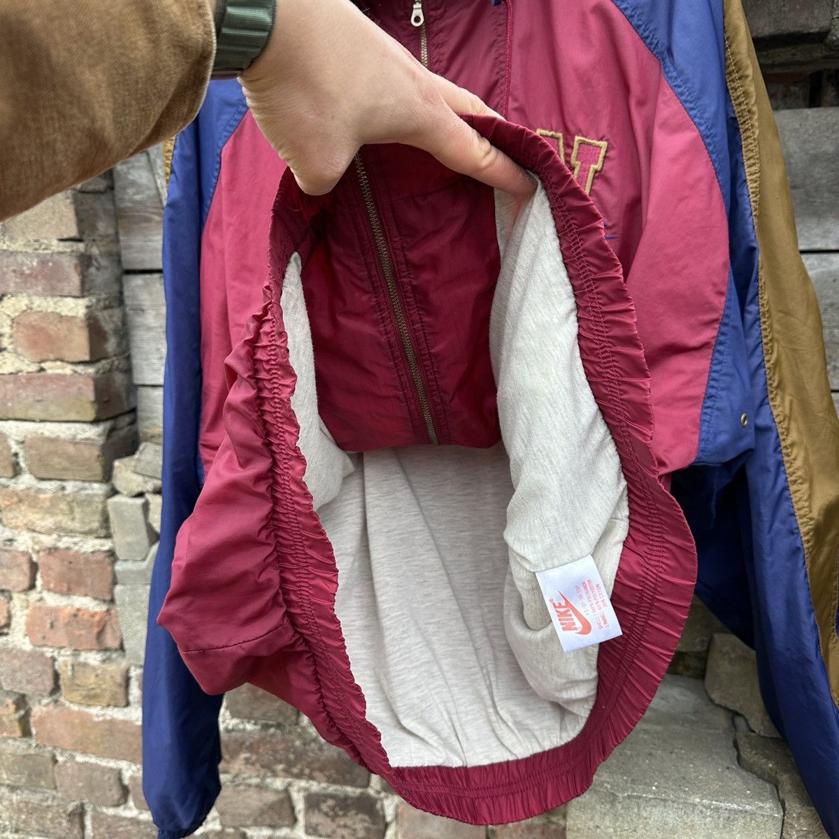 Nike Vintage 80s Nike Light Jacket Gray Tag Spell Out 90s XL Rare Size US XL / EU 56 / 4 - 4 Thumbnail