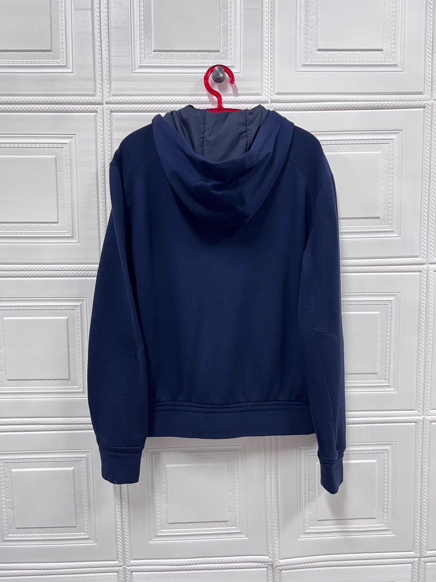 Ermenegildo Zegna Zegna Navy Blue Zip-Front Hooded Jacket M 99 New Size US M / EU 48-50 / 2 - 2 Thumbnail