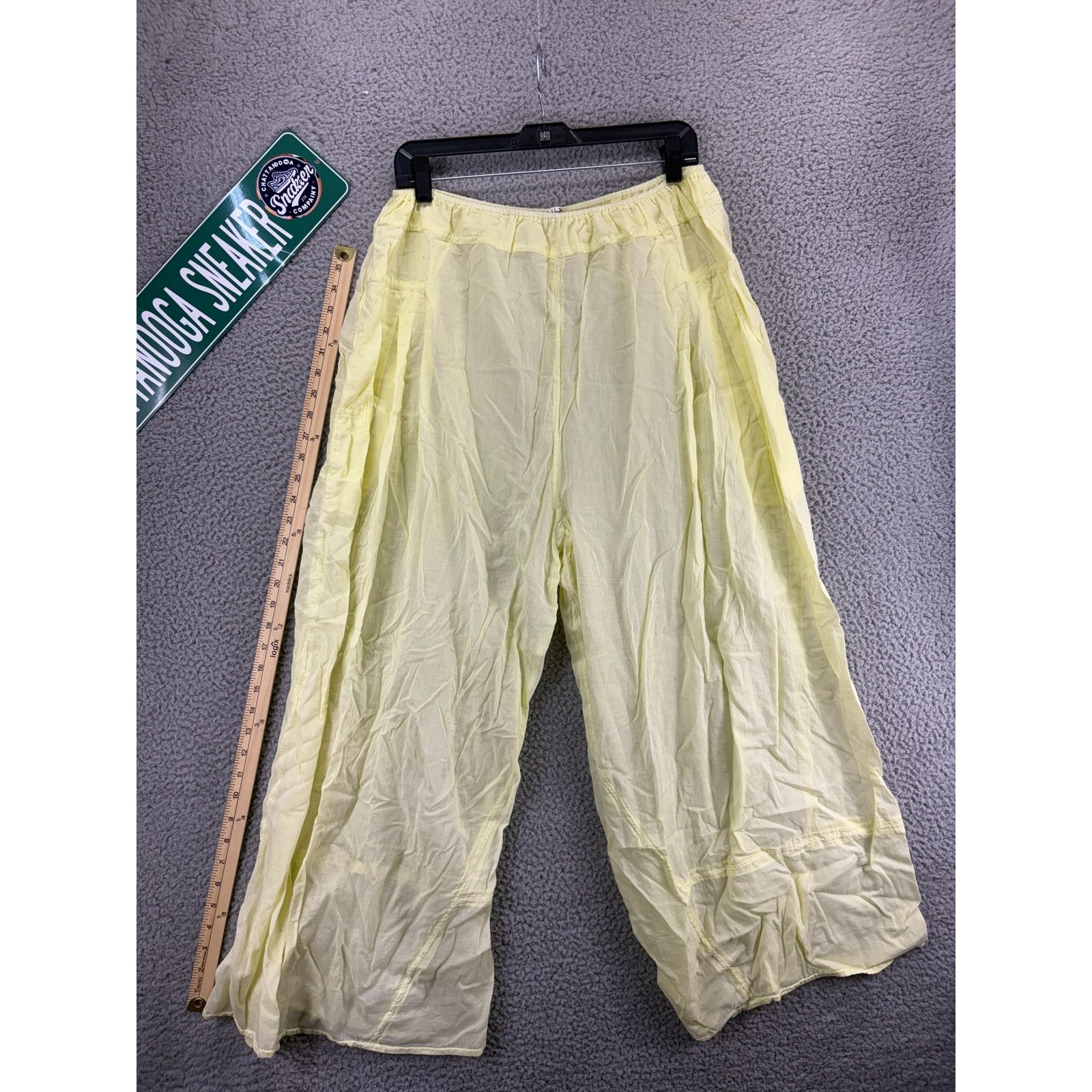 Free People Free People Wide Leg Harem Pull on Pants Women Medium Yellow Size 28" / US 6 / IT 42 - 1 Thumbnail