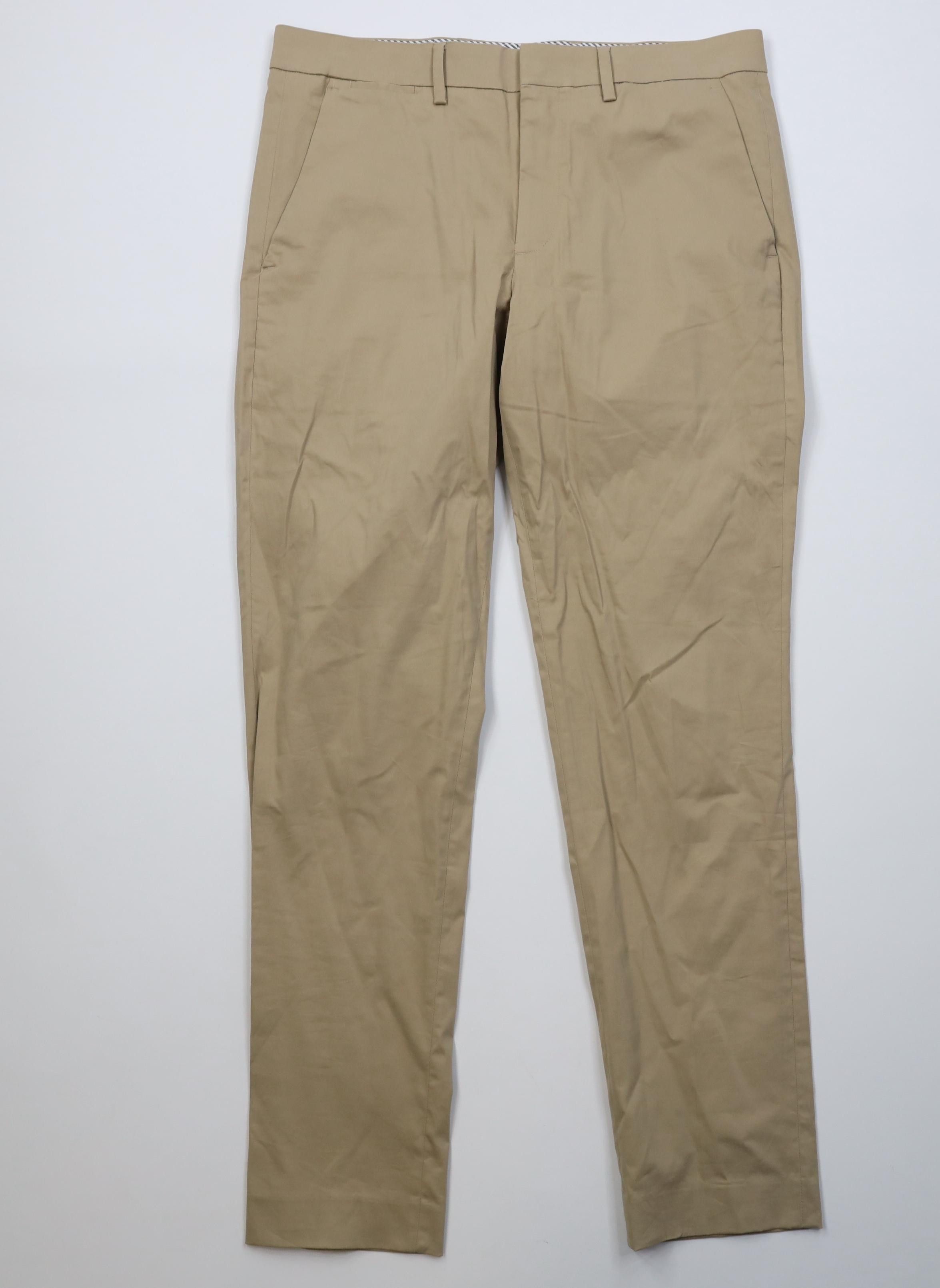 Express Express Stretch+ Extra Slim Fit Chino Pants Trousers Beige Size US 34 / EU 50 - 1 Thumbnail