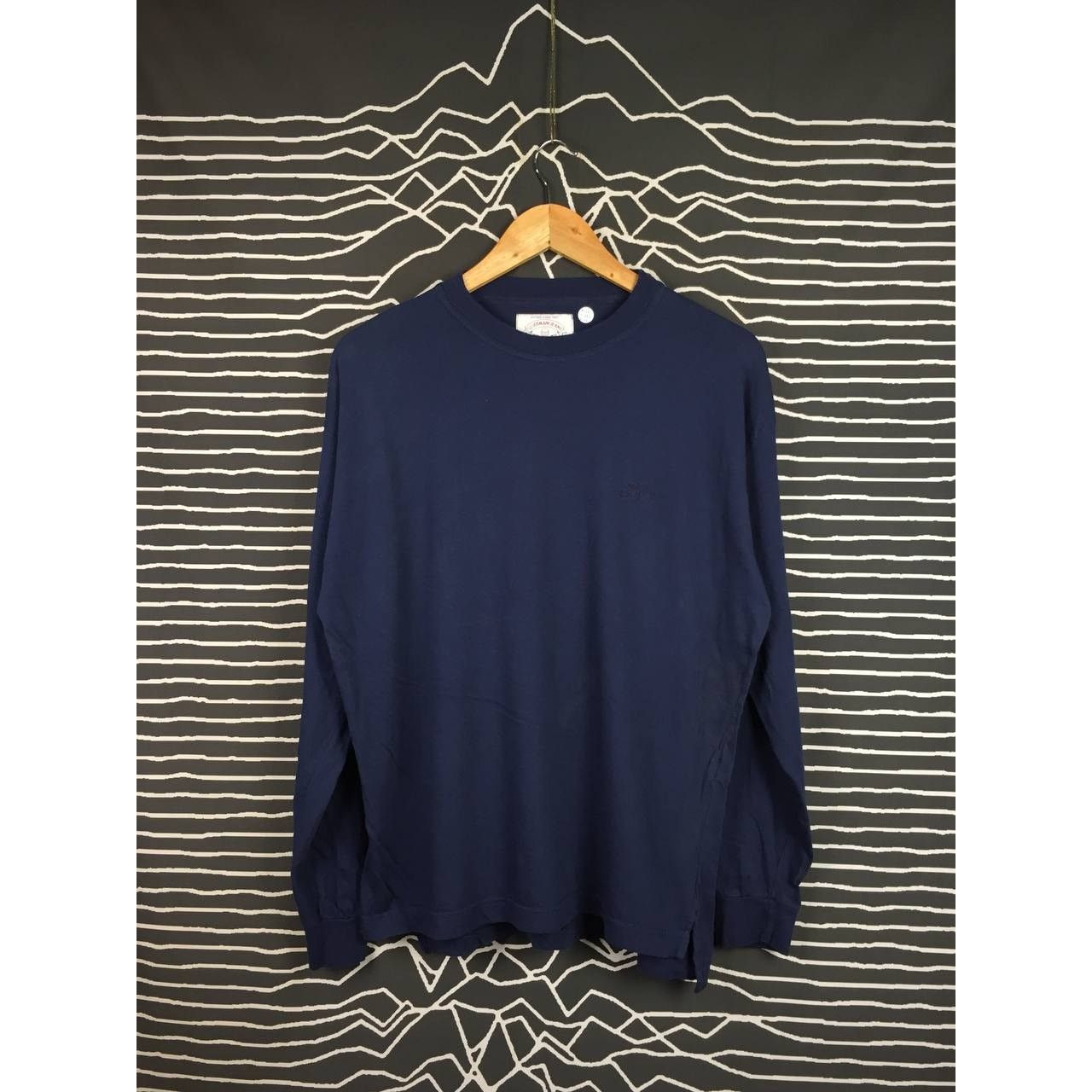 Armani × Giorgio Armani × Vintage Vtg Giorgio Armani Jeans Made In Italy Longsleeve Tee Size US S / EU 44-46 / 1 - 2 Thumbnail