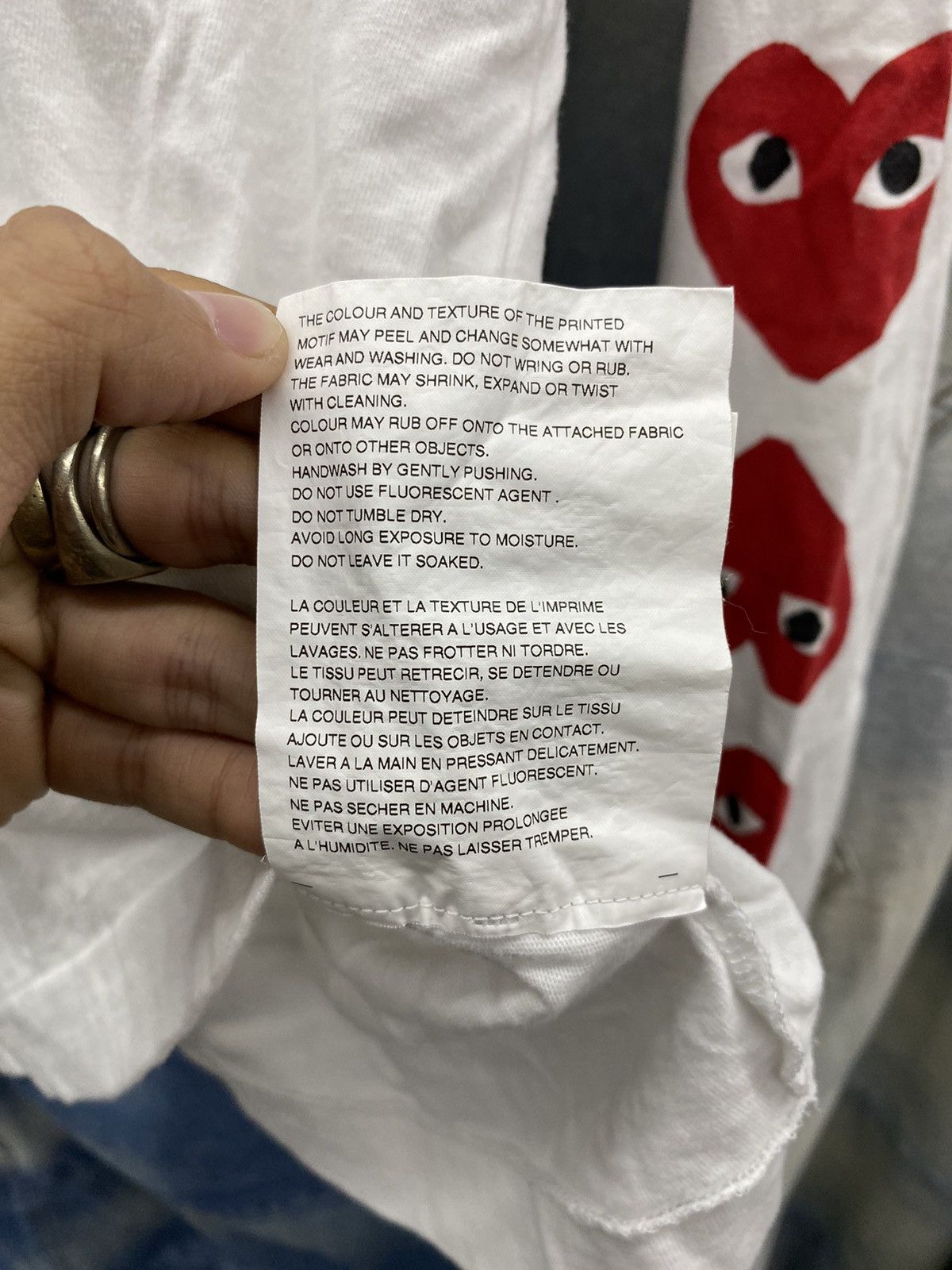 CDG by Comme des Garcons × Comme des Garcons PLAY × Designer Cdg play longsleeve white Size XS / US 0-2 / IT 36-38 - 6 Thumbnail