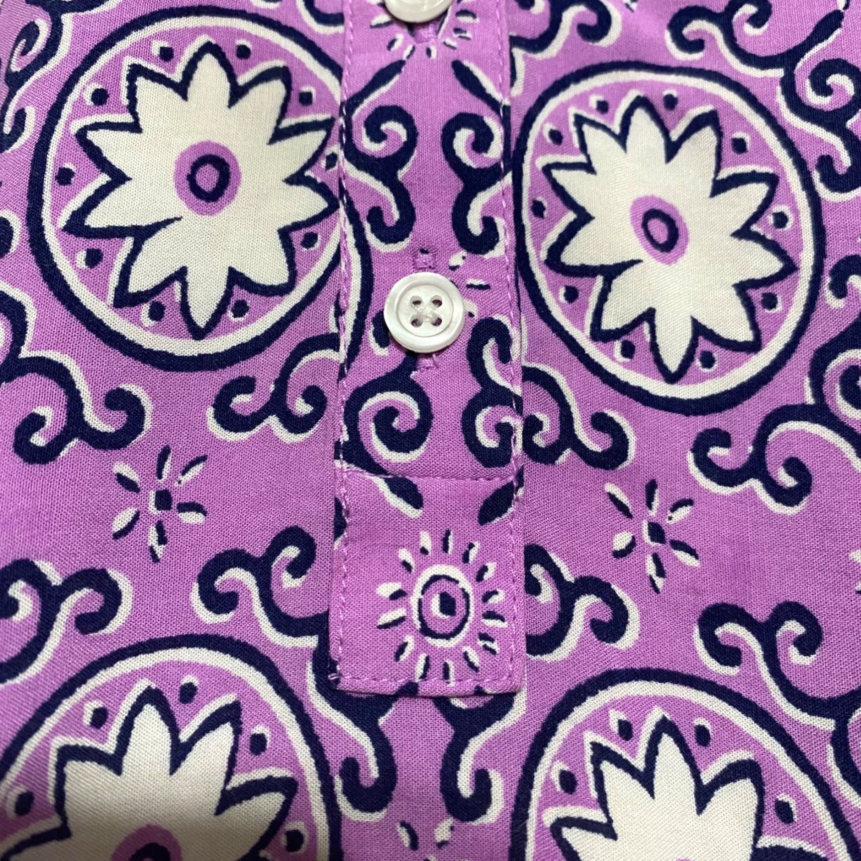 Talbots Talbots Purple Floral V-Neck Pullover Shirt 0X Plus Womens Long Sleeve Blouse Purple Floral 0X Women Talbots Shirt Size XL / US 12-14 / IT 48-50 - 4 Thumbnail