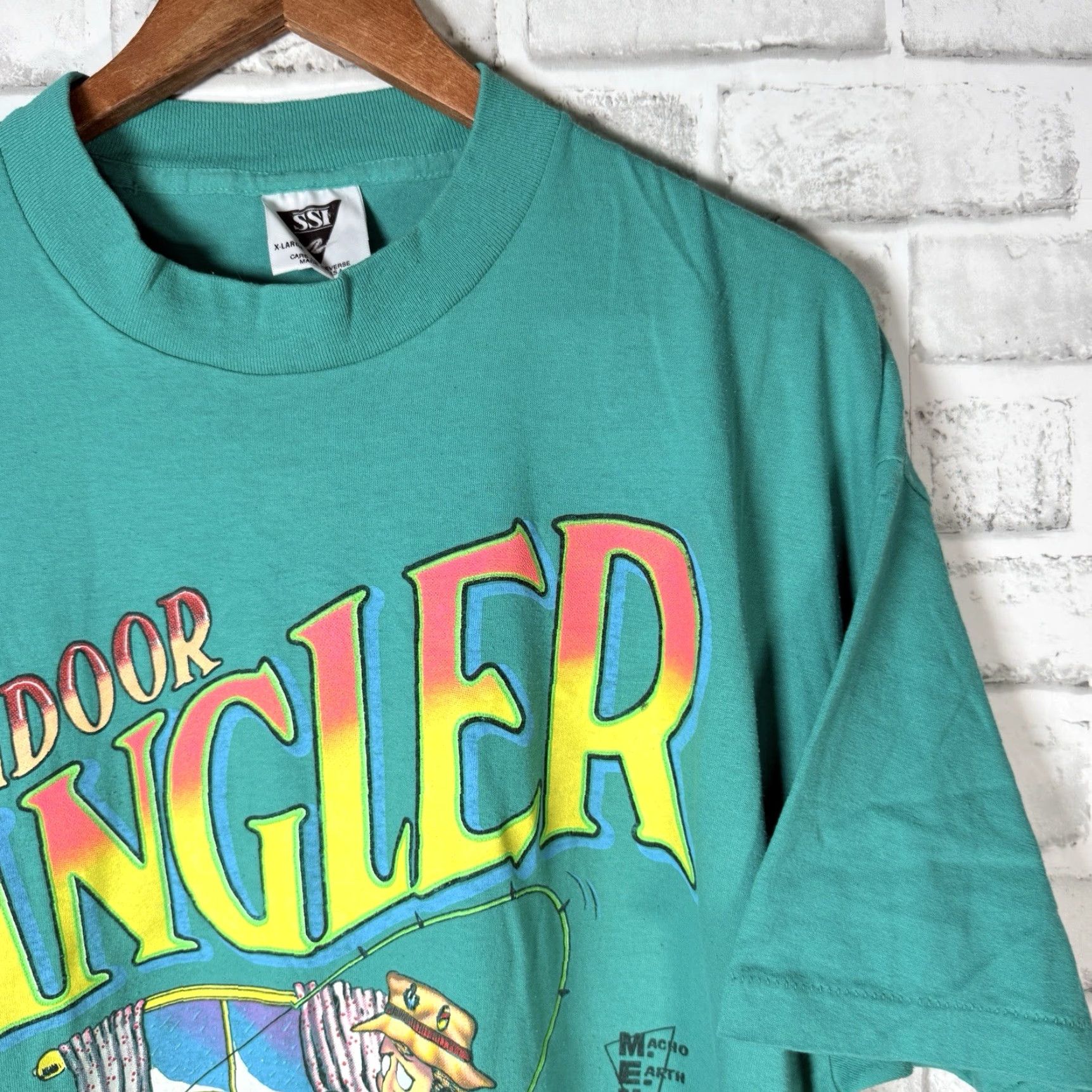 Vintage VINTAGE SSI Indoor Angler Blue Graphic Tee Mens XL USA Stitch Single Stitch T-Shirt Men Blue USA Size US XL / EU 56 / 4 - 2 Thumbnail