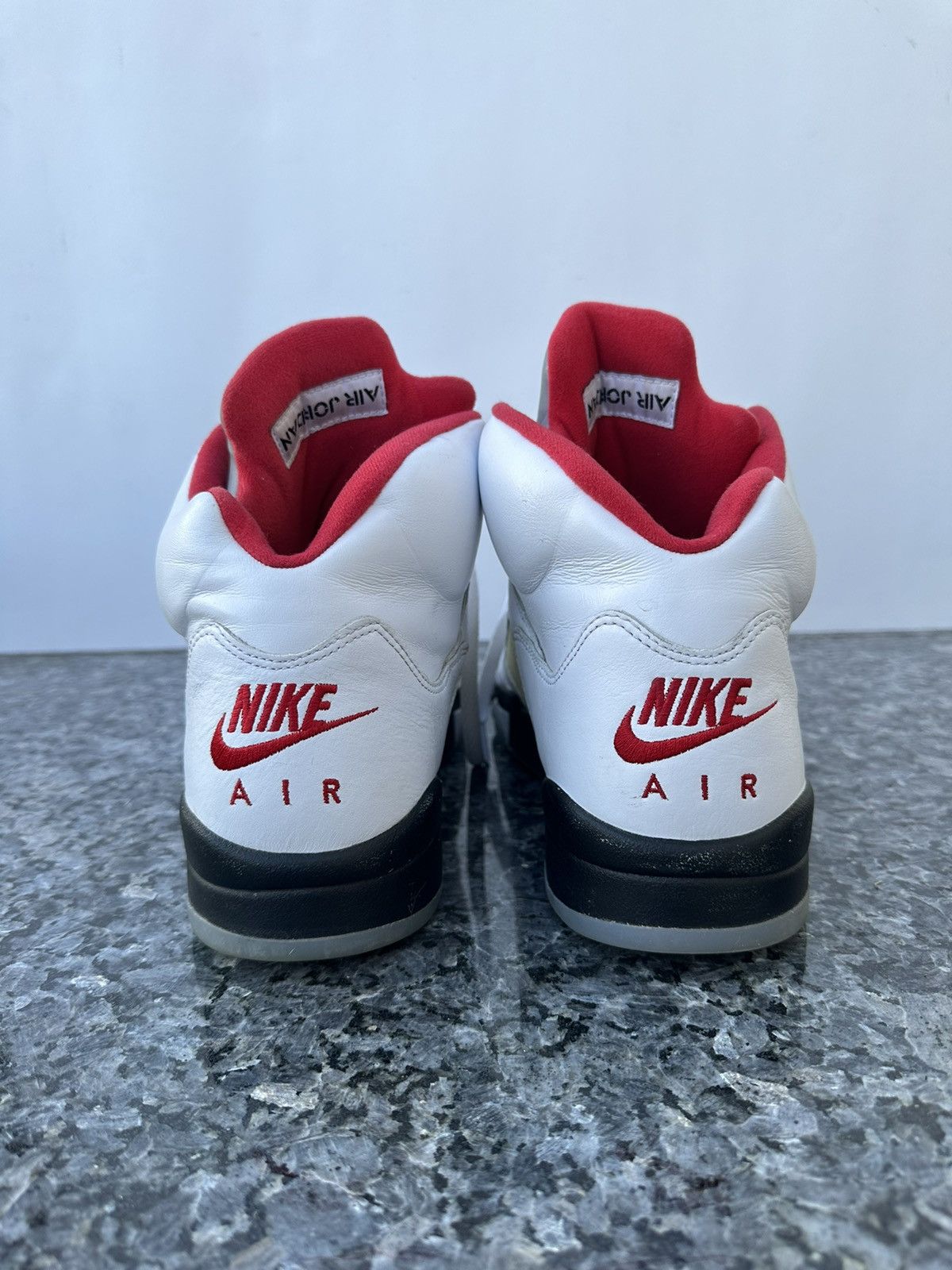Jordan Brand × Nike Nike Air Jordan 5 Retro Fire Red (2020) White Shoe Men's 12 Size US 12 / EU 45 - 7 Thumbnail