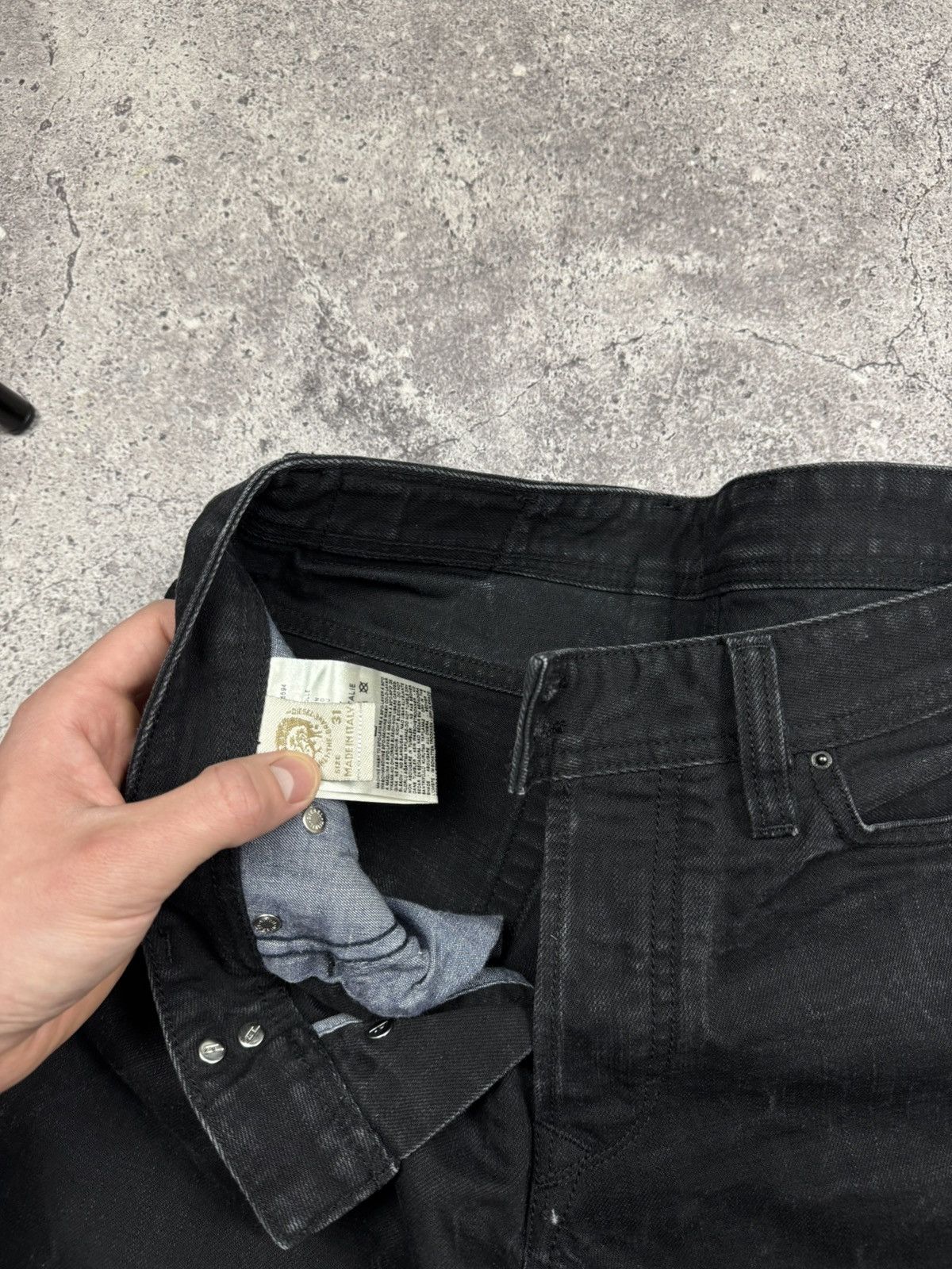 DIESEL archive black denim grunge opium Archive ARMANI JEANS 