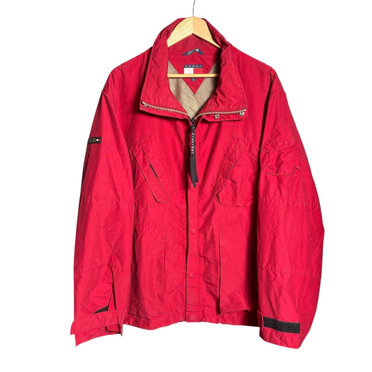 Tommy Hilfiger Vintage 90s Tommy Hilfiger Full Zip Pocket Jacket / Workwear Size US XL / EU 56 / 4 - 1 Thumbnail