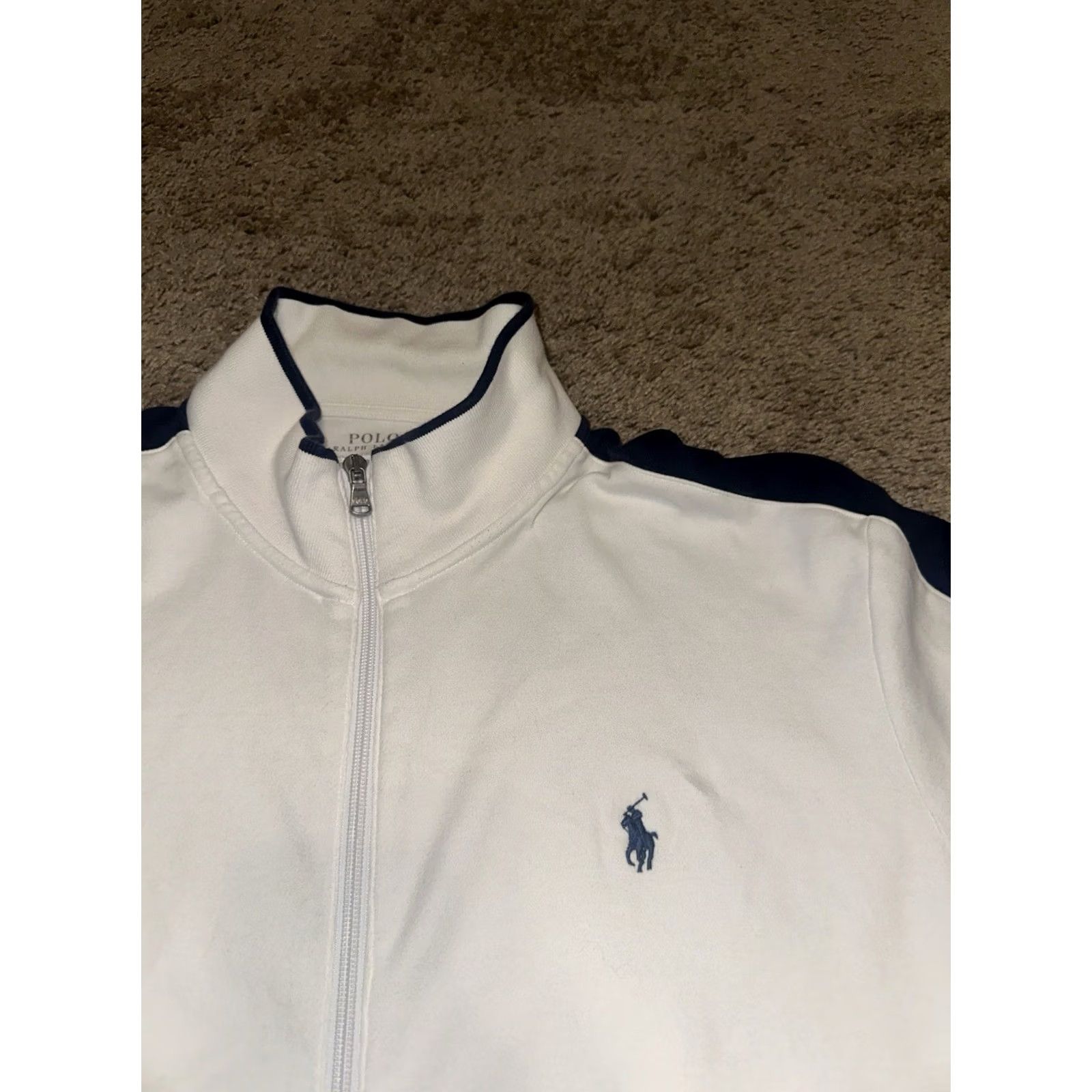 Polo Ralph Lauren Polo Ralph Lauren Jacket Mens XL Full Zip Two Tone Mock Neck Polo Logo Embroidered Bomber Preppy Size US XL / EU 56 / 4 - 2 Thumbnail