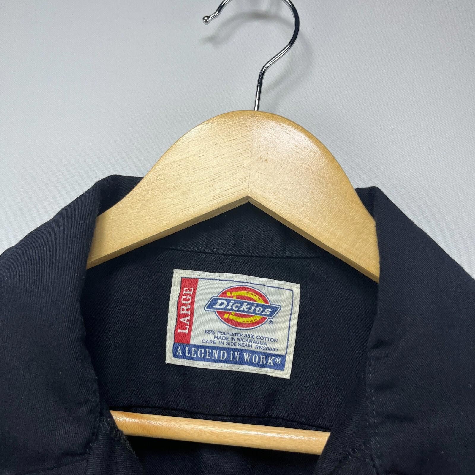 Dickies Vintage Dickies Button Up Shirt Black Large Work Size US L / EU 52-54 / 3 - 4 Thumbnail