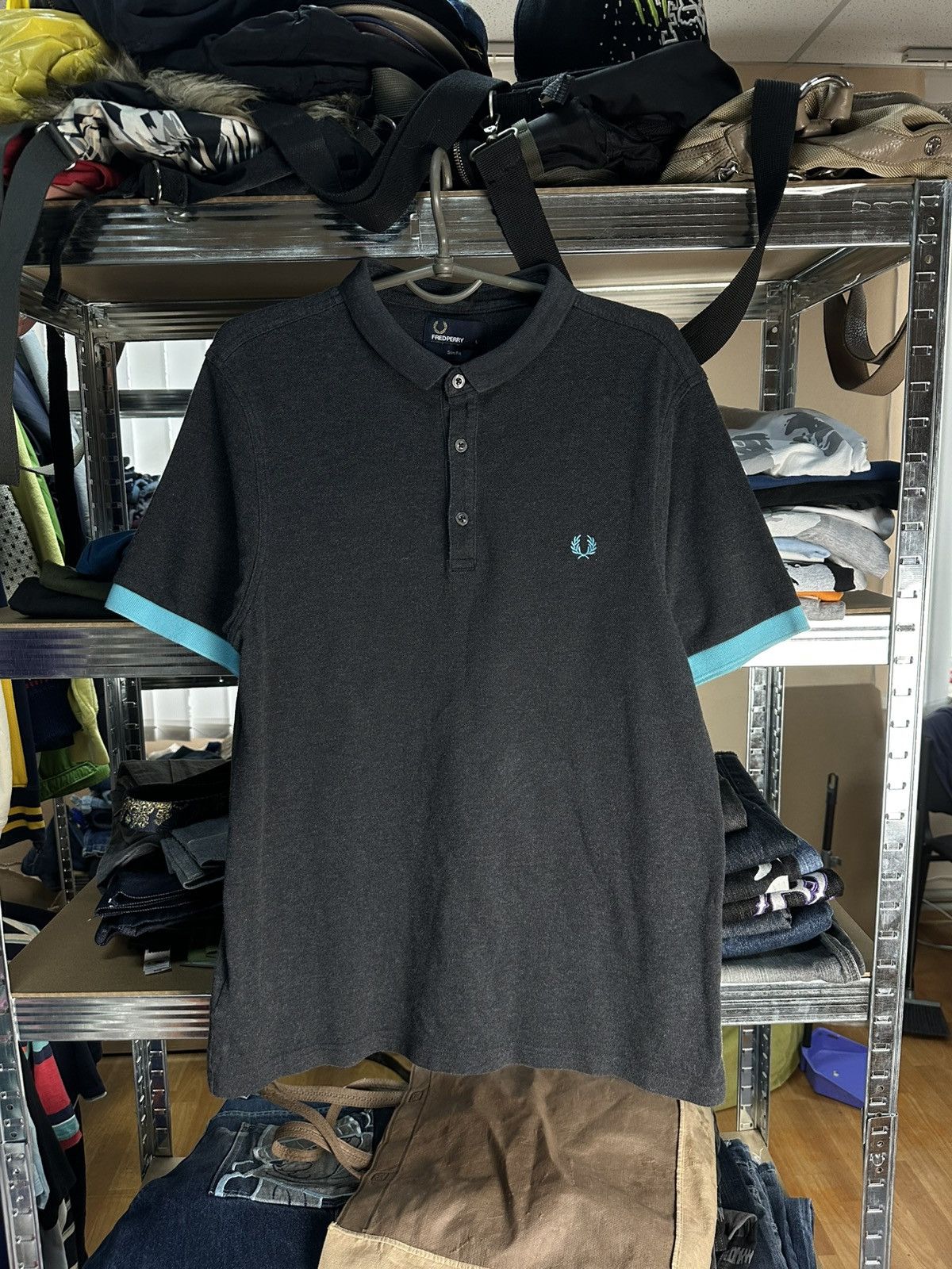 Fred Perry Vintage Fred Perry Gray Polo Shirt Size US L / EU 52-54 / 3 - 1 Thumbnail