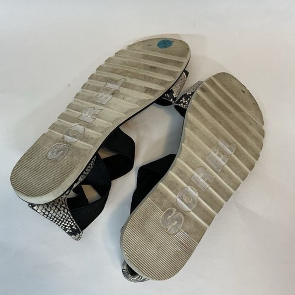SOREL Sorel Ella Il SnakePrint Strappy Gladiator Sandals Women 7.5 Size US 7.5 / IT 37.5 - 3 Thumbnail