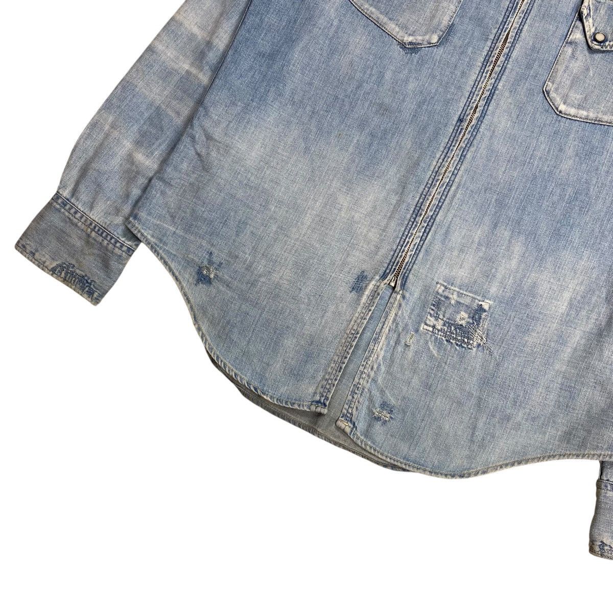 Kapital Kapital Western Boro Denim Pendant Zip Overshirt Jacket Size US L / EU 52-54 / 3 - 3 Thumbnail