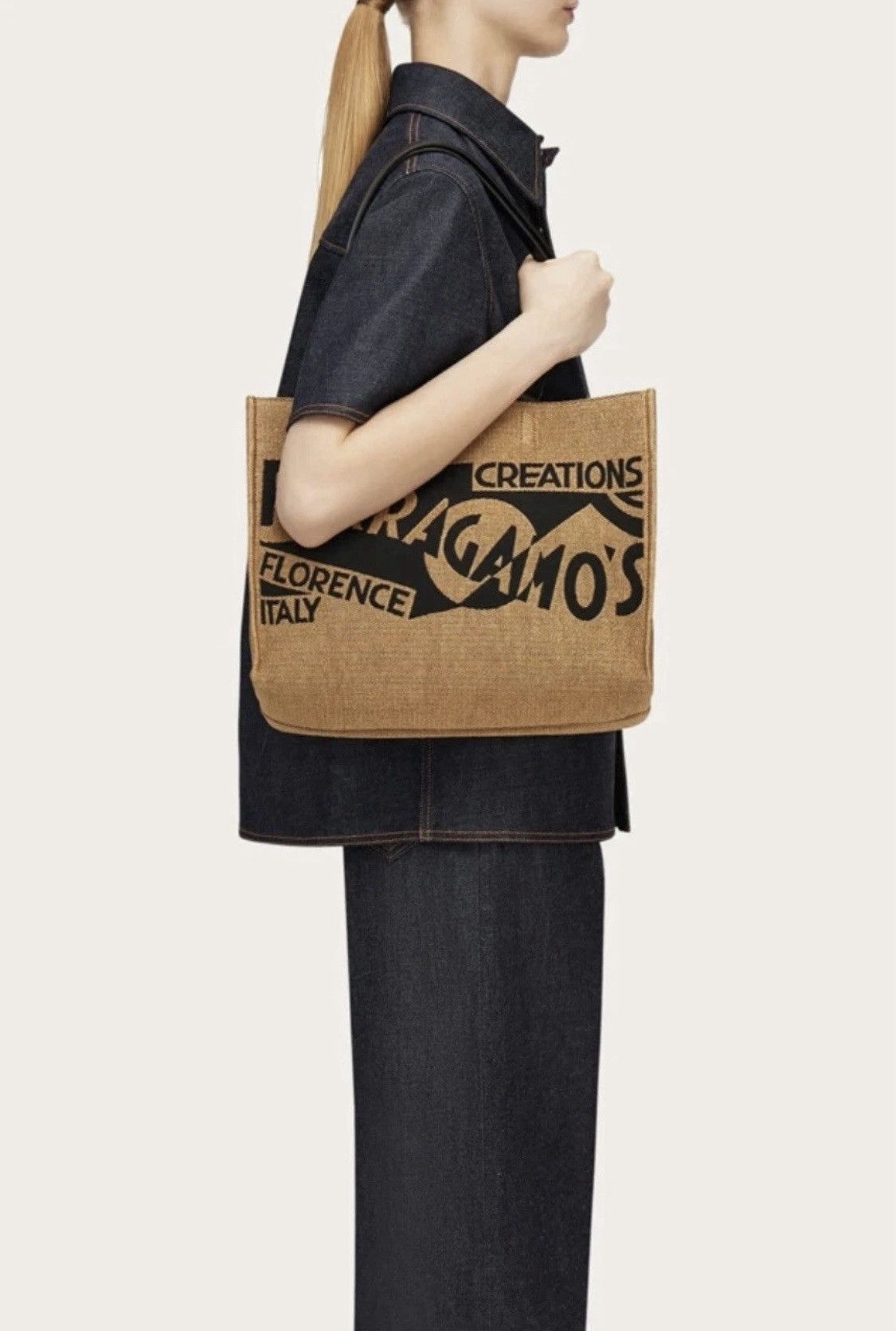 Salvatore Ferragamo Salvatore Ferragamo Tote Bag Large! Size ONE SIZE - 15 Thumbnail