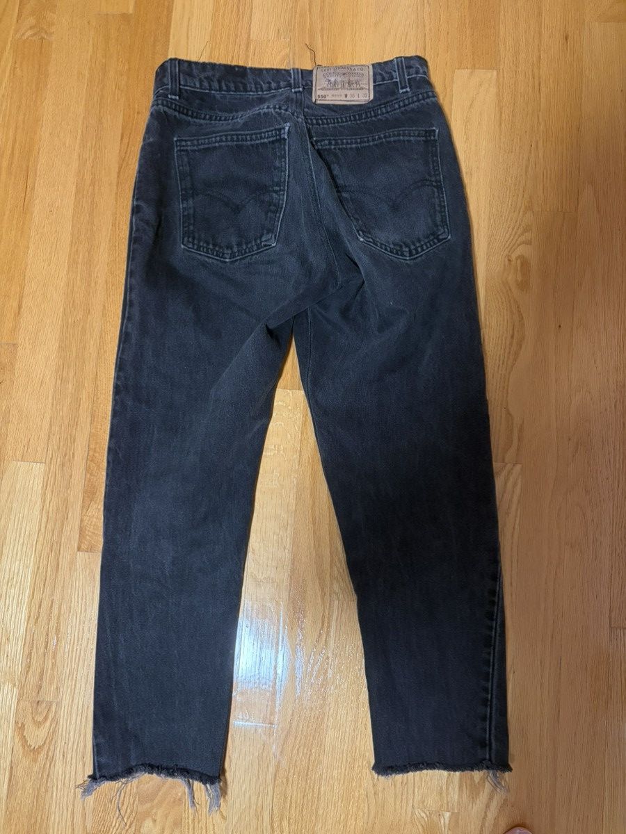 Levi's Orange Tab 550 Washed Black Size US 29 - 2 Thumbnail