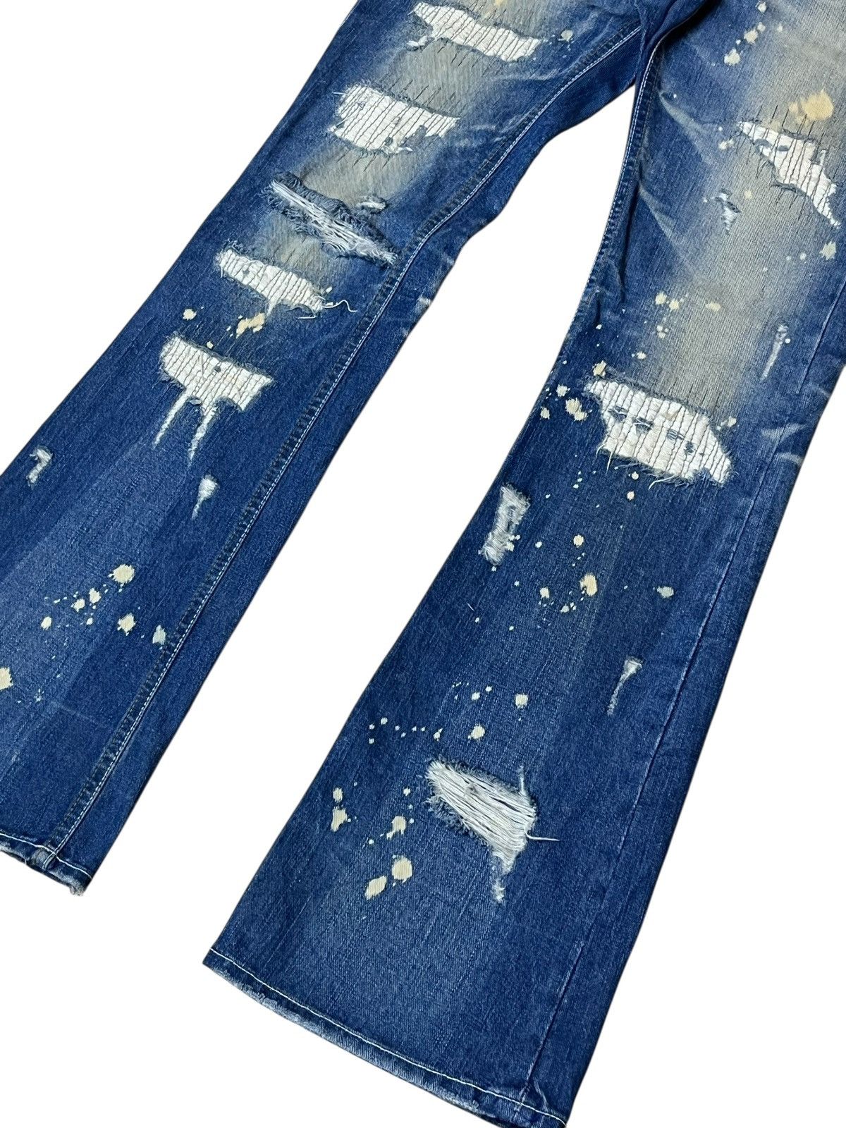 If Six Was Nine Vintage japanese jeans MIDAS 9 distressed flared punk jeans Size US 30 / EU 46 - 4 Thumbnail
