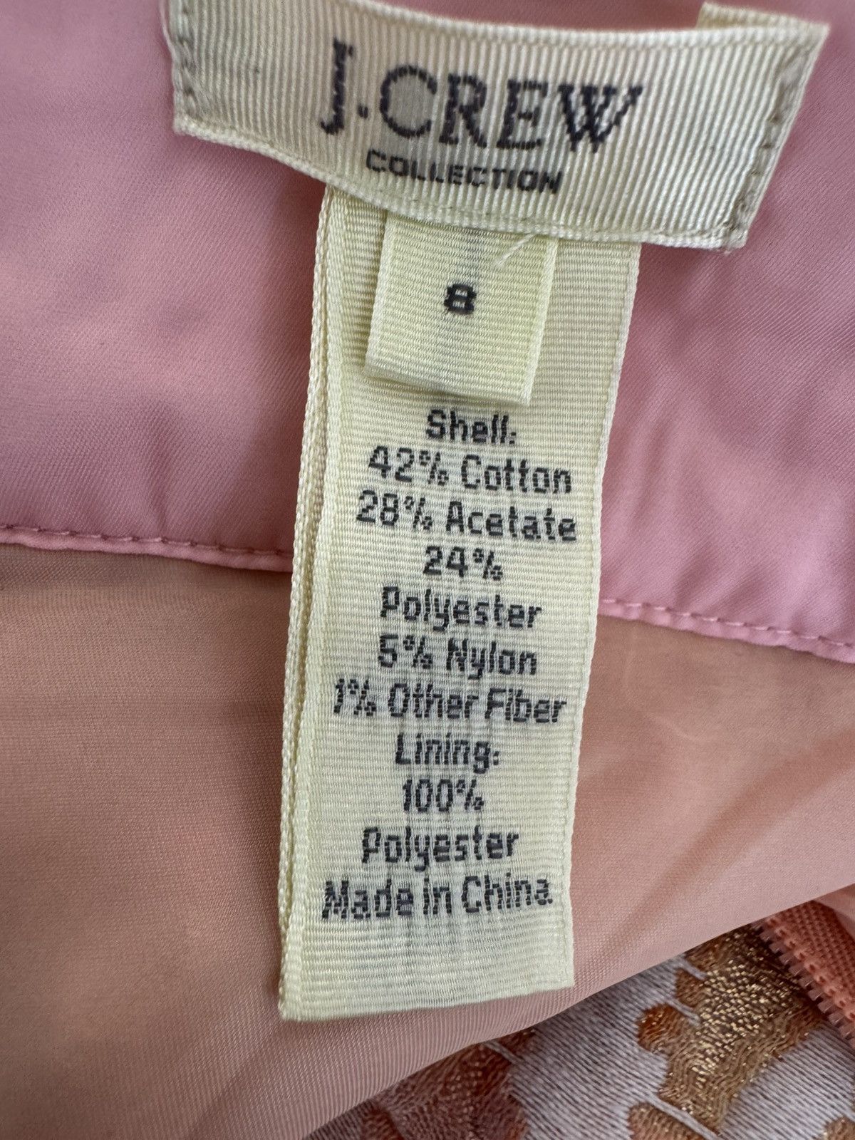 J.Crew J.Crew pink gold metallic Turkish Delight women’s size 8 Size 30" / US 8 / IT 44 - 7 Thumbnail