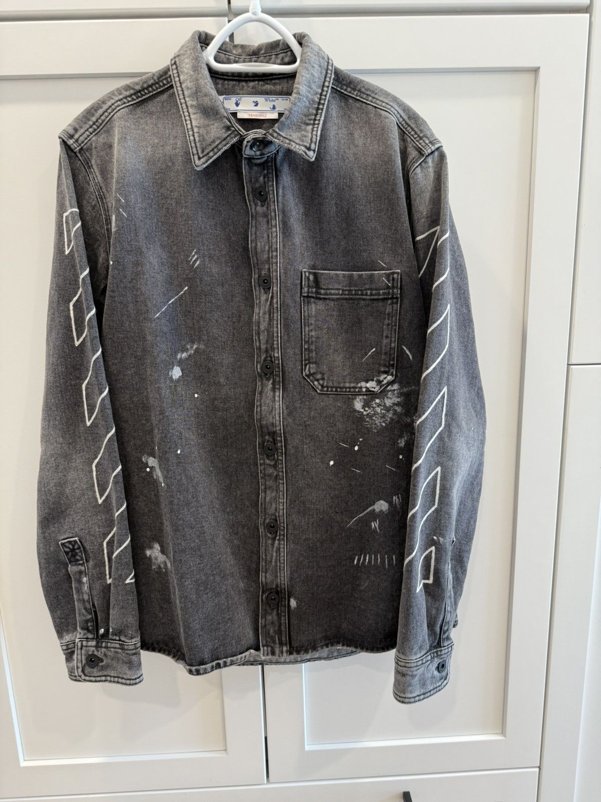 Off-White SS19 lake holiday denim jacket