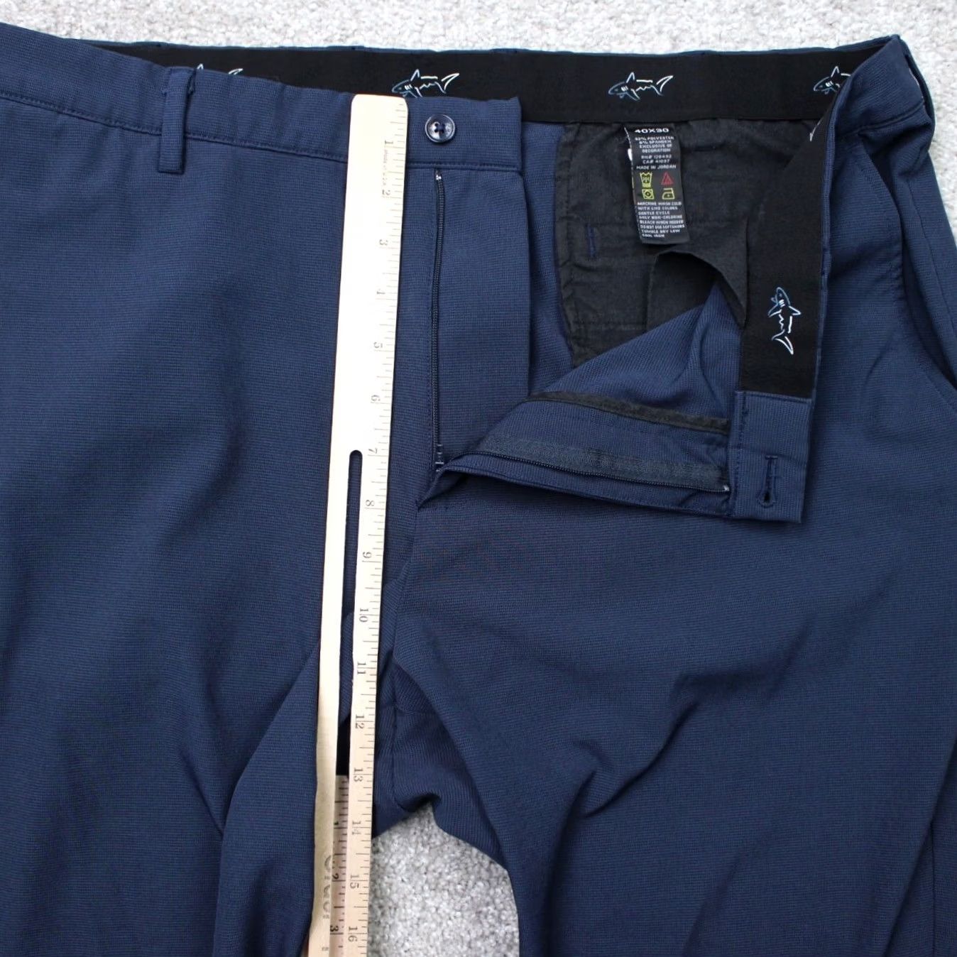 Vintage Greg Norman Pants Mens 40x30 Blue Flat Front Polyester Stretch Straight Leg Pants Size US 40 / EU 56 - 7 Thumbnail