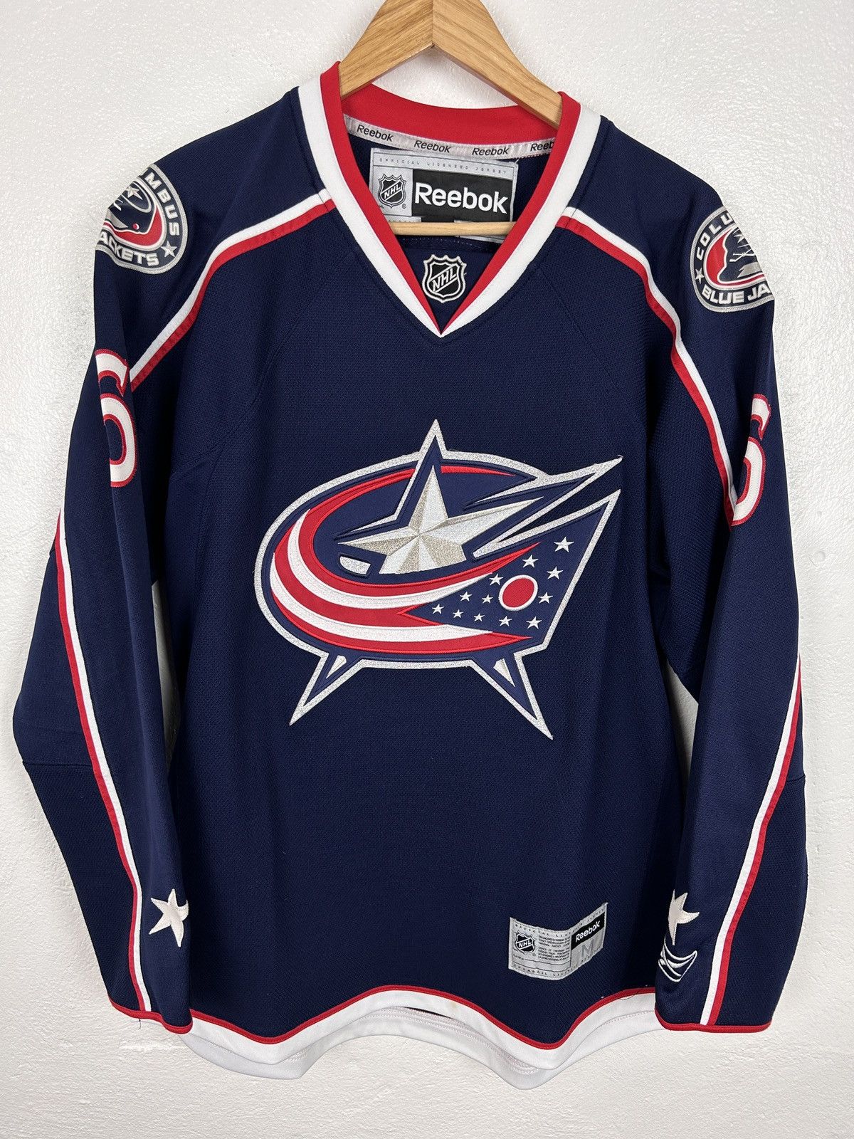 NHL Vintage Reebok #6 Stralman Columbus Blue Jackets Jersey Size US M / EU 48-50 / 2 - 3 Thumbnail