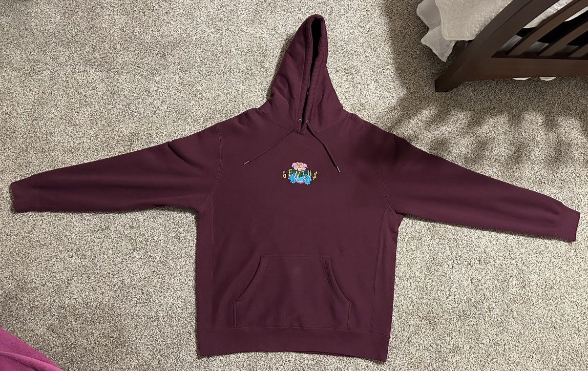 image of Genius Pieces Venusaur Pokémon Hoodie in Maroon, Men's (Size 2XL)