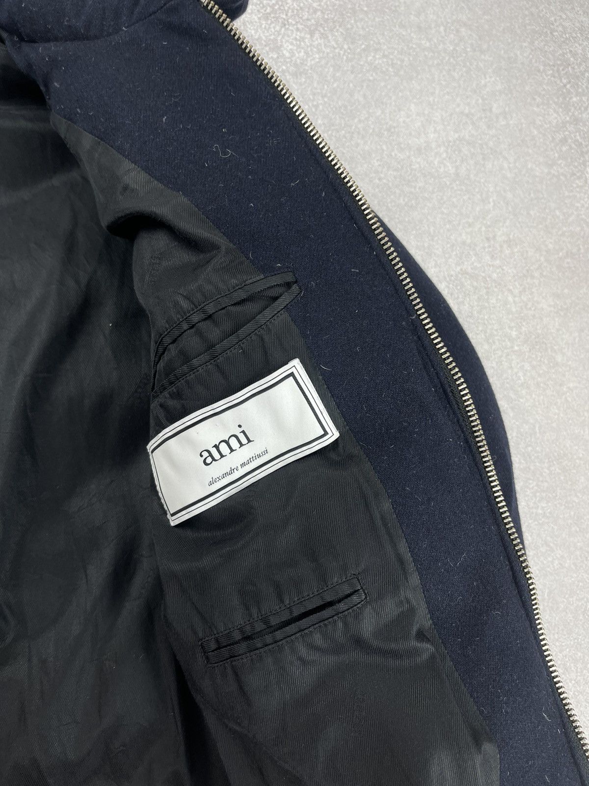 AMI AMI Alexandre Mattiussi Wool Down Jacket Navy Blue Size XL Size US XL / EU 56 / 4 - 8 Thumbnail