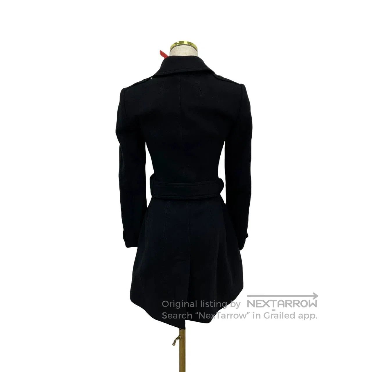 Burberry Burberry Black Belted Coat. Size M / US 6-8 / IT 42-44 - 2 Thumbnail