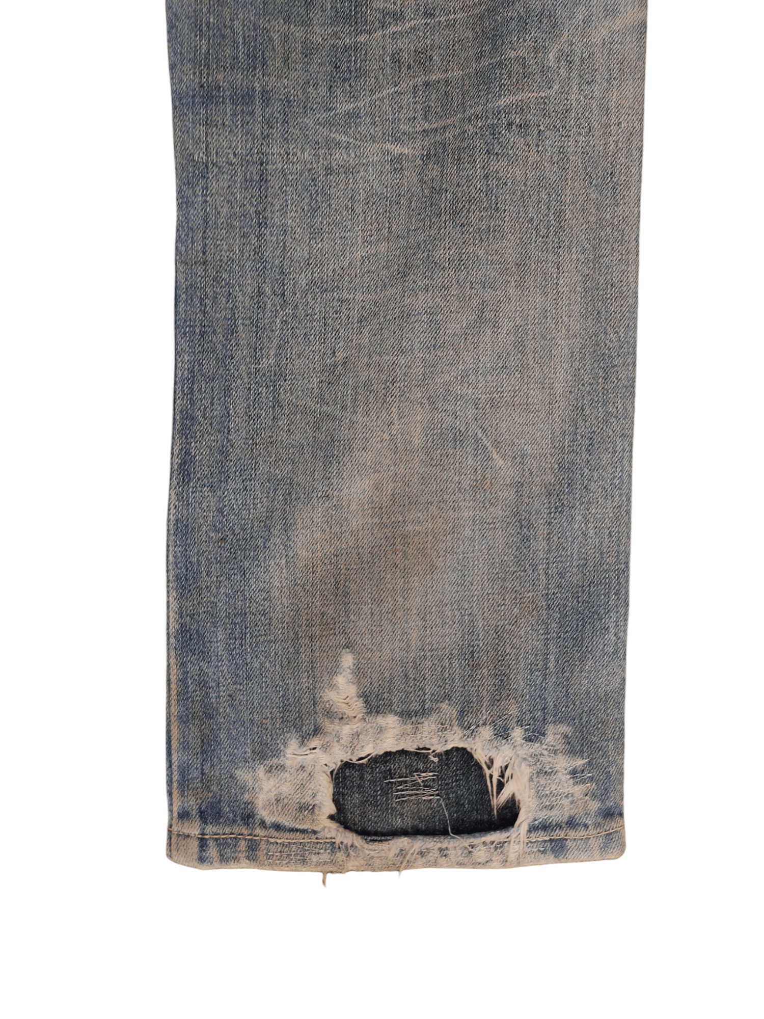 Beams Plus Beams Distress Faded Denim Jeans Undercover Style Y2k Size US 31 - 16 Thumbnail
