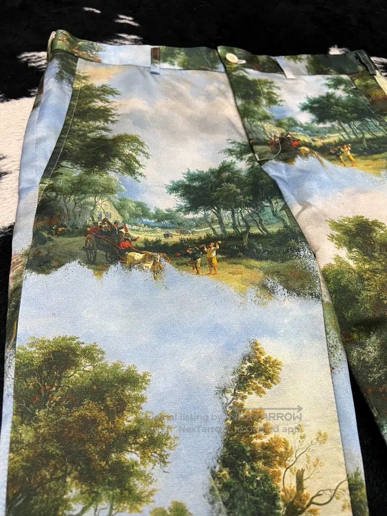 Comme des Garcons Comme Des Garcons size S Medieval Oil Painting Landscape F Size 23" - 3 Thumbnail