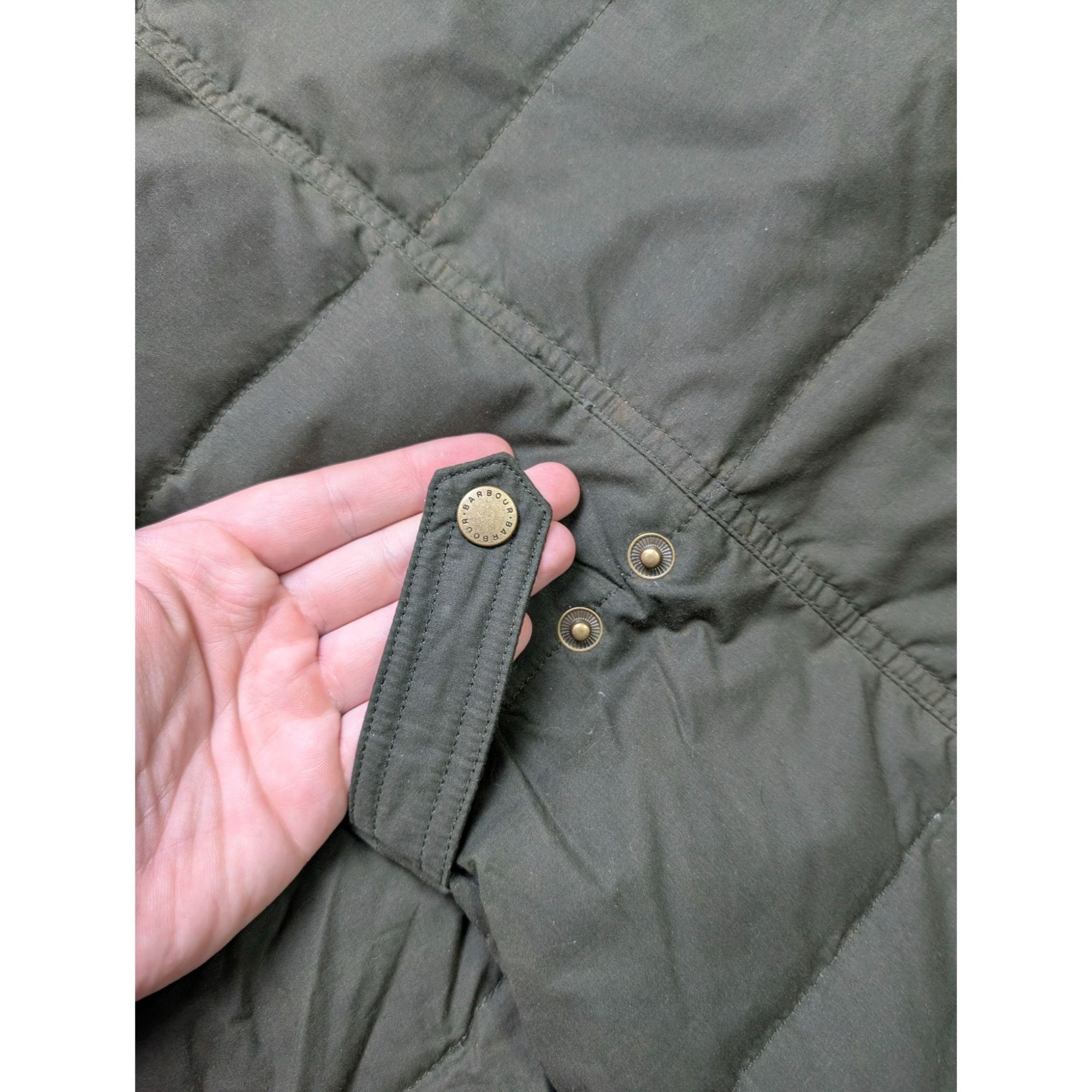 Barbour Barbour Peninsula Waxed Down Jacket Coat (Y1093) Size XL / US 12-14 / IT 48-50 - 13 Thumbnail