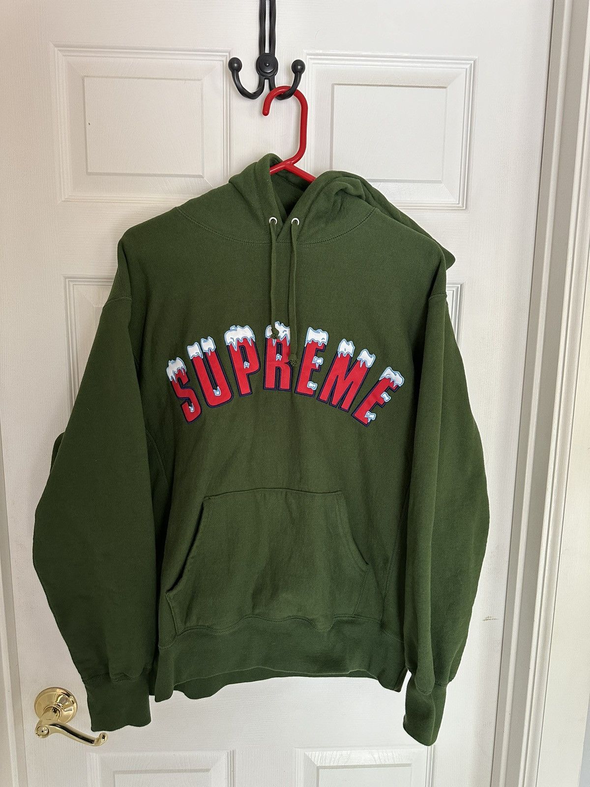 Supreme Icy Arc Logo Hoodie | Grailed