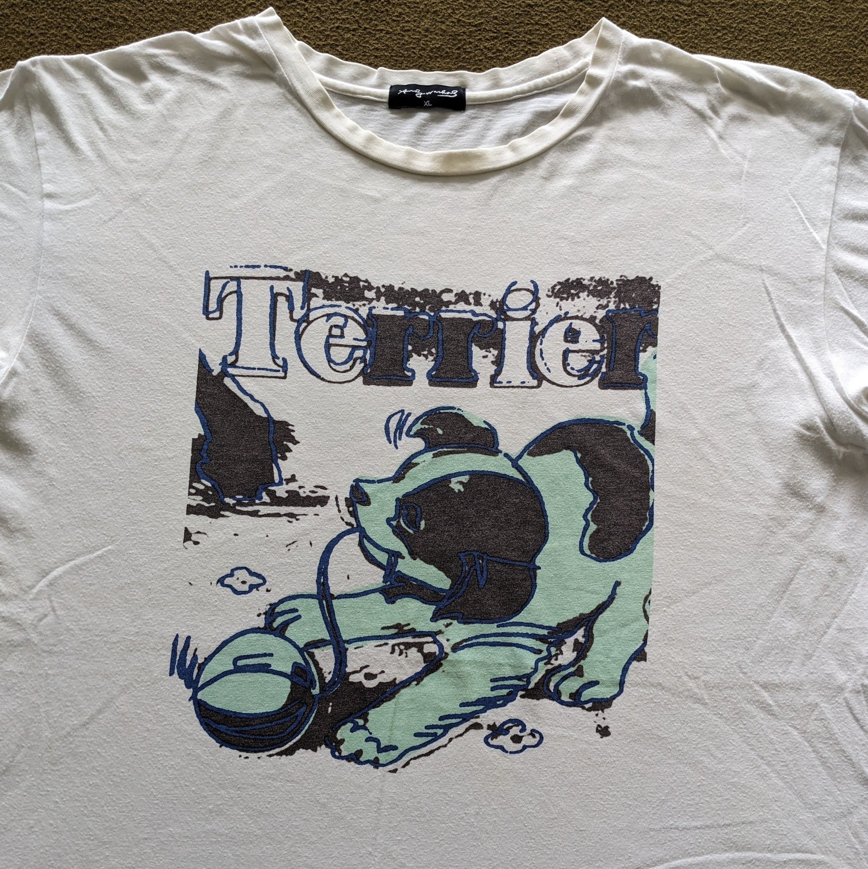 Vintage Vintage ANDY WARHOL Terrier Dog Art T-shirt Size US XL / EU 56 / 4 - 2 Thumbnail