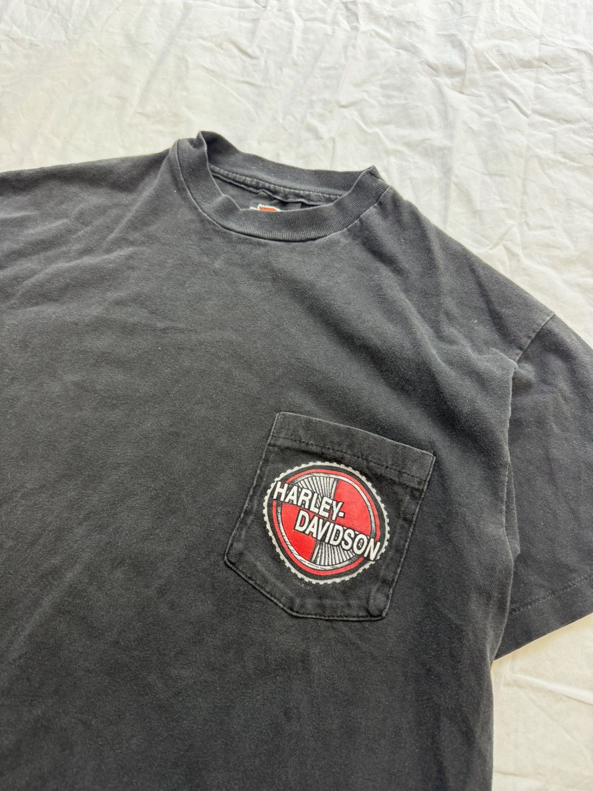 Vintage Faded 90s Harley Davidson Pocket T Shirt