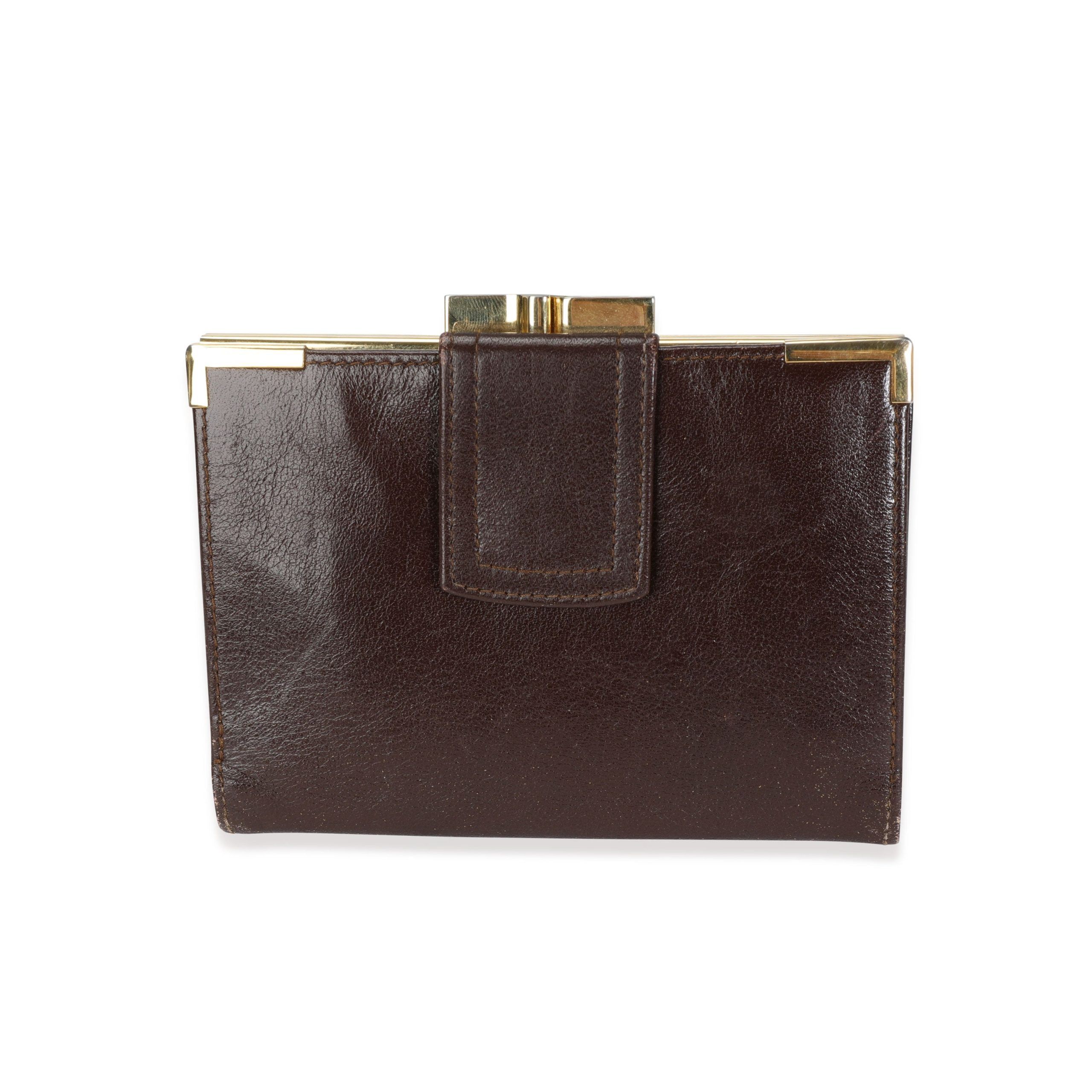 Loewe Vintage Brown Leather Wallet