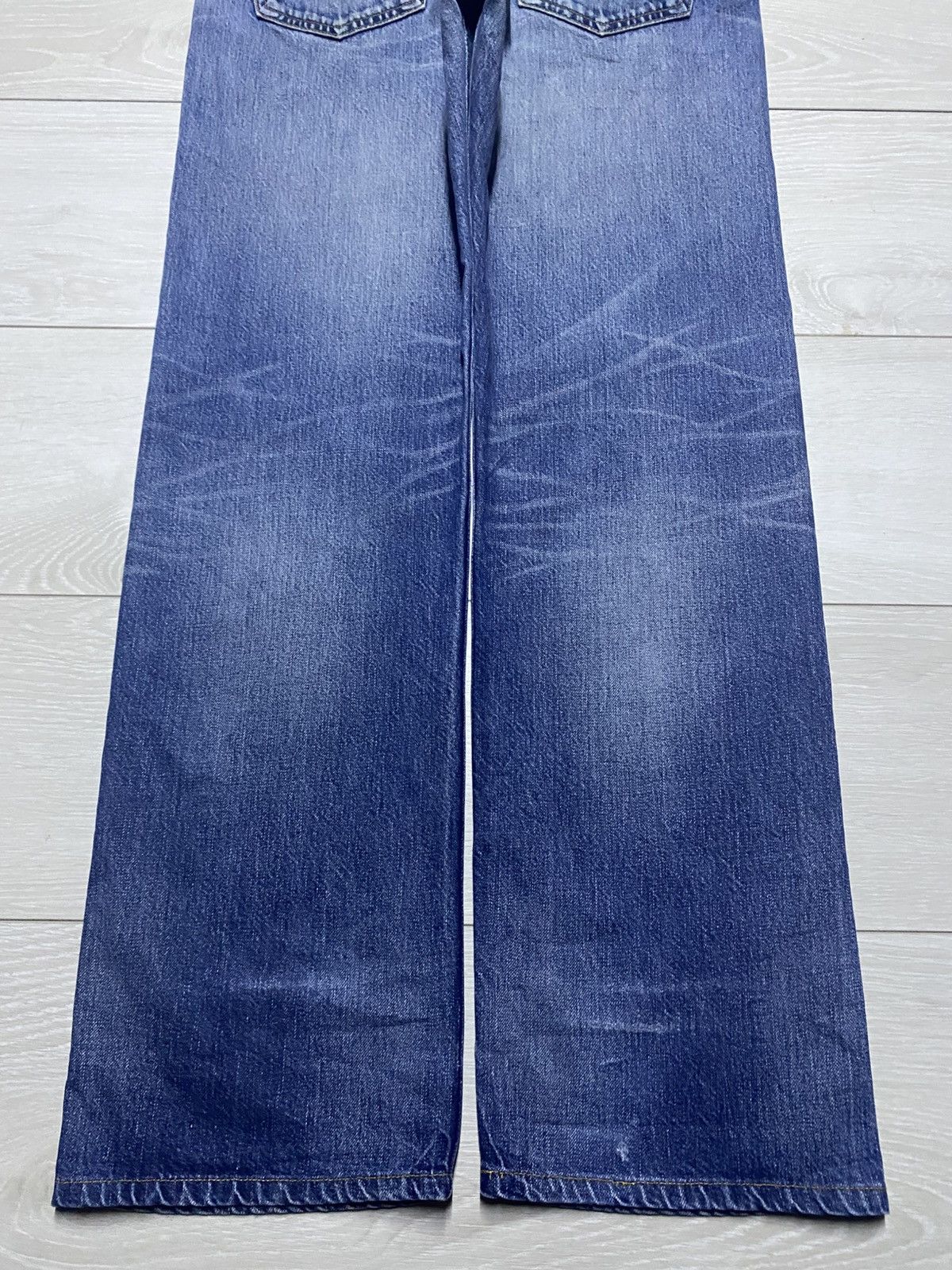 Levi's Vintagw Levis 501 Whisker ButtonFly Distressed Loose Jeans Size US 32 / EU 48 - 6 Thumbnail