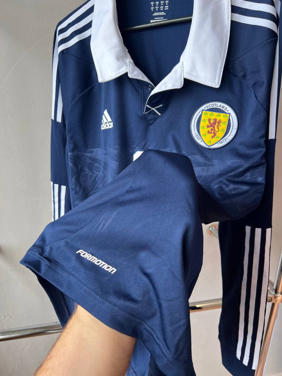 Adidas 2011 SCOTLAND #13 PLAYER ISSUED SOCCER FOOTBALL JERSEY XL Size US XL / EU 56 / 4 - 9 Thumbnail